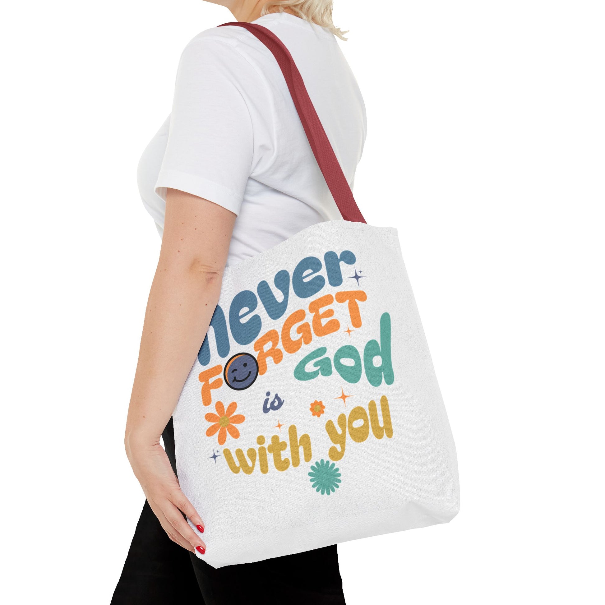 ⭐ Never Forget Tote Bag – Deuteronomy 31:6