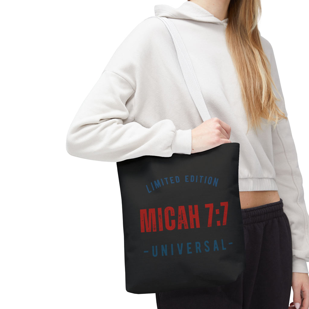 Limited Edition Micah 7:1 Tote Bag - Universal Design for Everyday Use, Gift, Eco-Friendly, Daily Essentials, Faith-Inspired