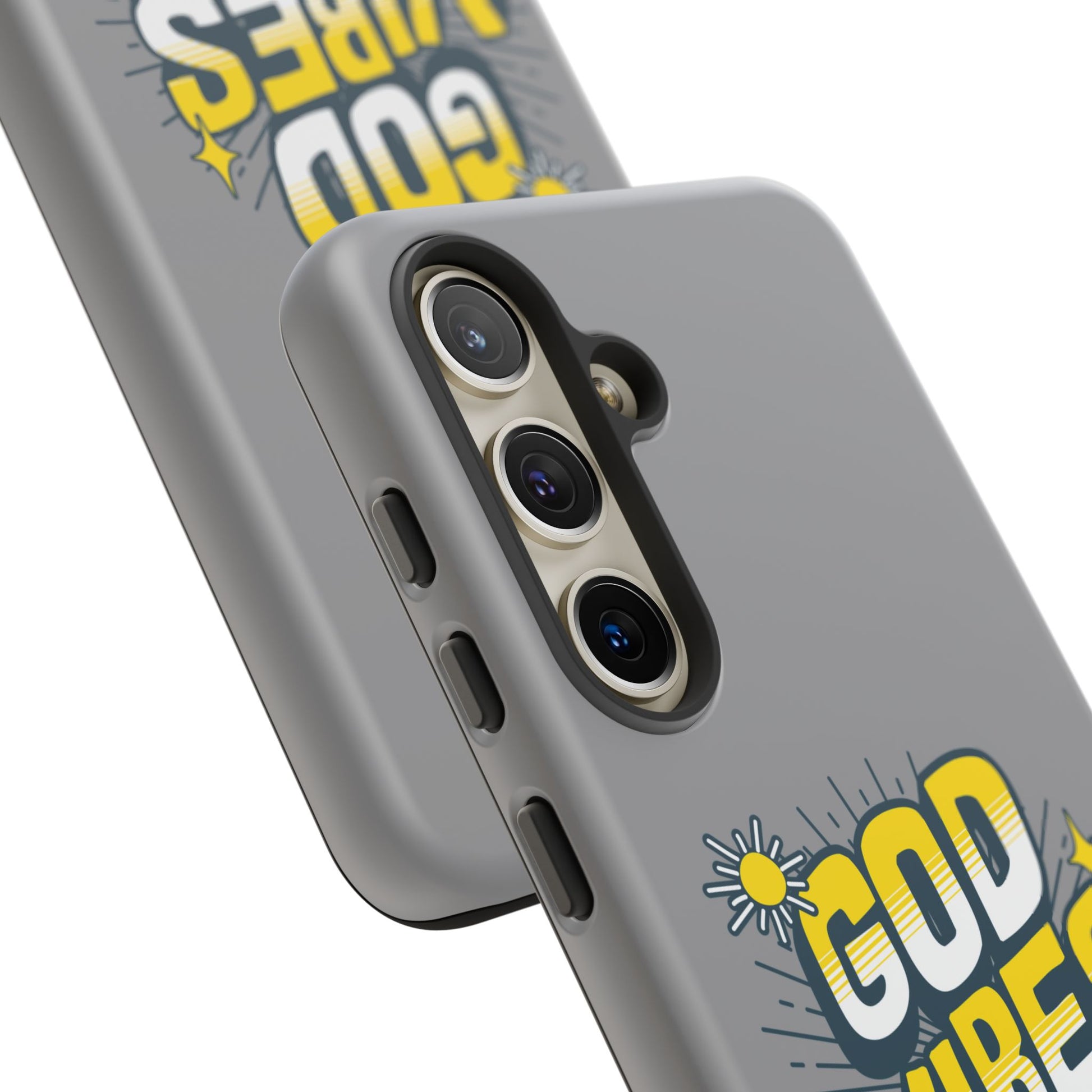 God Vibes Only Phone Case - Inspirational Tough Case, Positive Message Cover, Gift for Faith, Spirituality, Encouragement