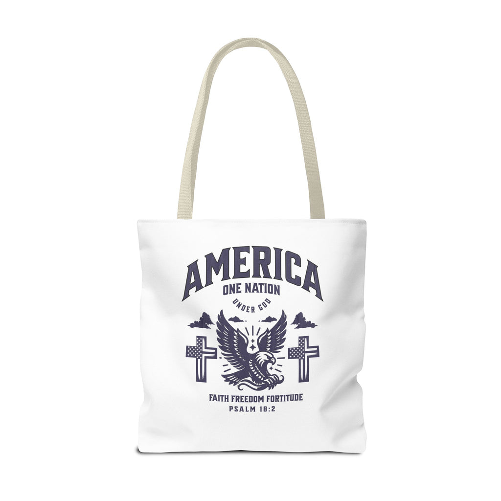 ⭐ America Faith Tote Bag – Bold Patriotic & Faith Statement