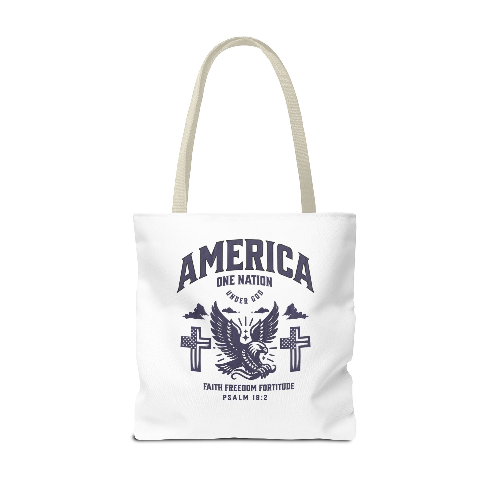 ⭐ America Faith Tote Bag – Bold Patriotic & Faith Statement