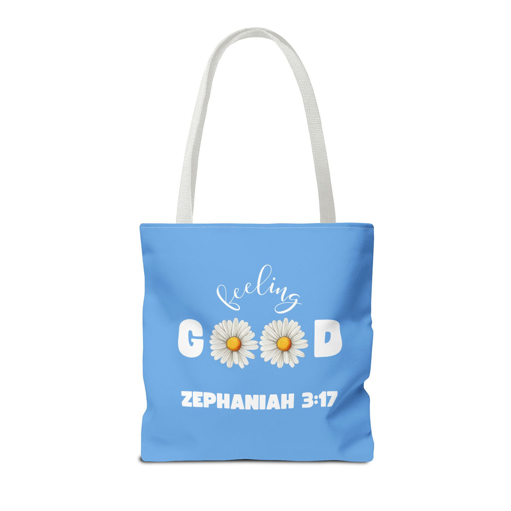 Inspirational Tote Bag - Feeling Good, Floral Design, Scripture Quote, Motivational Gift, Everyday Use, Church Events