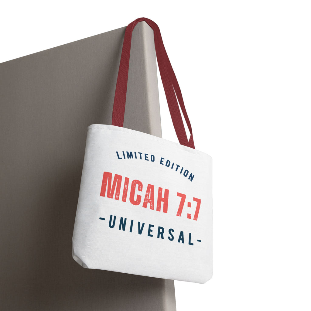 Limited Edition Inspirational Tote Bag - Micah 7:1, Motivational Carryall, Christian Gift, Everyday Tote, Reusable Shopping Bag