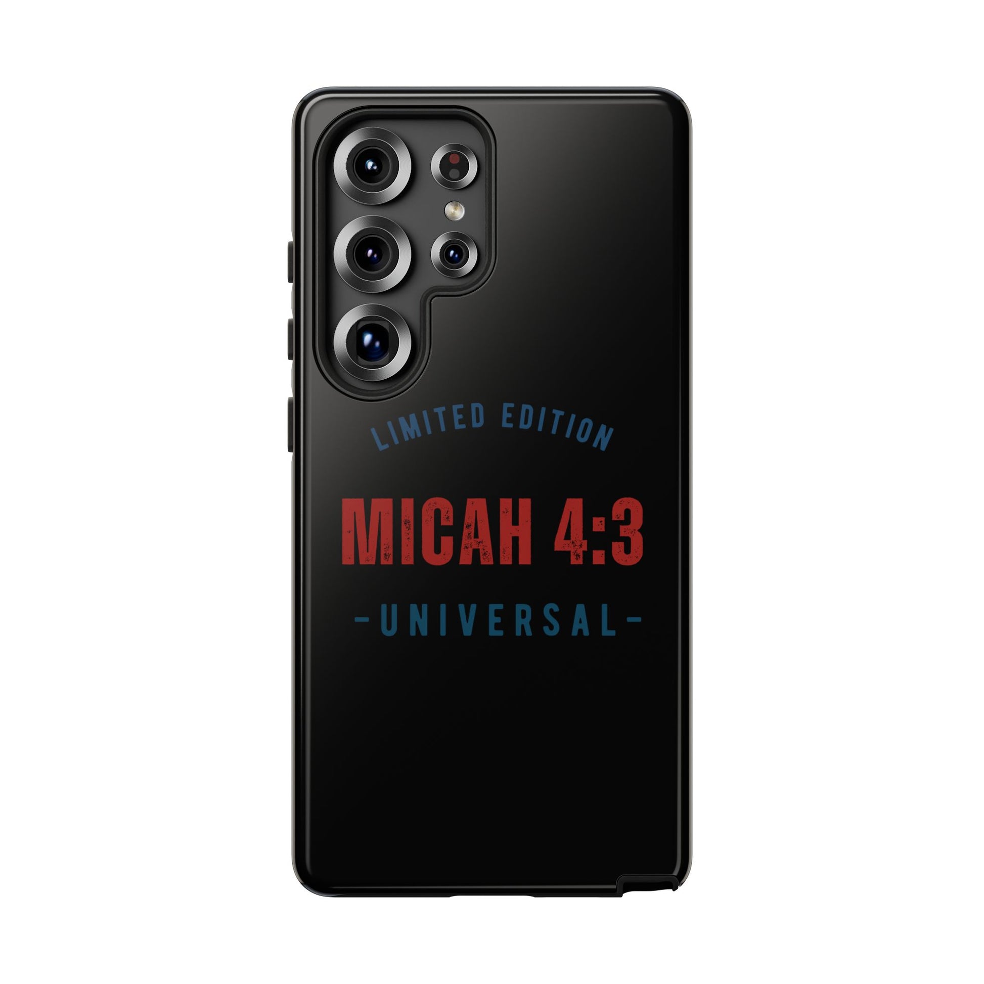 ⭐ Limited Edition Tough Phone Case, Inspirational Phone Cover, Micah 4:3 Design, Christian Gifts, Unique Cell Phone Accessory
