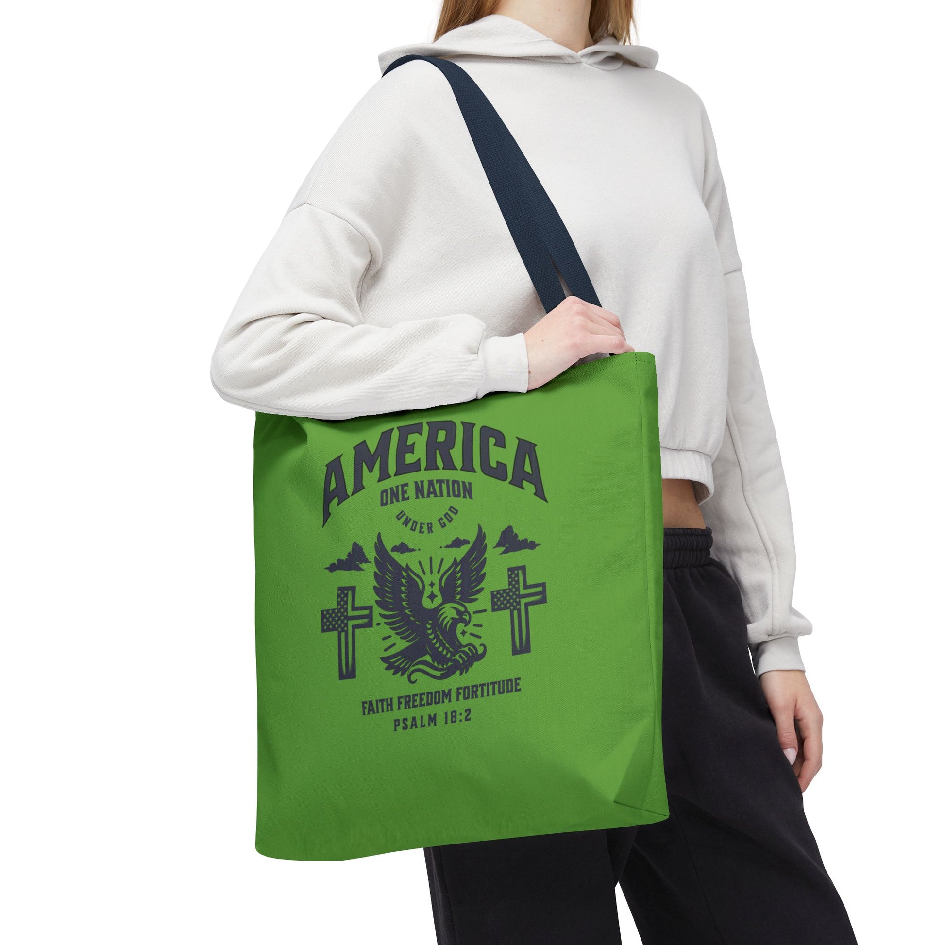 ⭐ America Faith Tote Bag – Bold Patriotic & Faith Statement