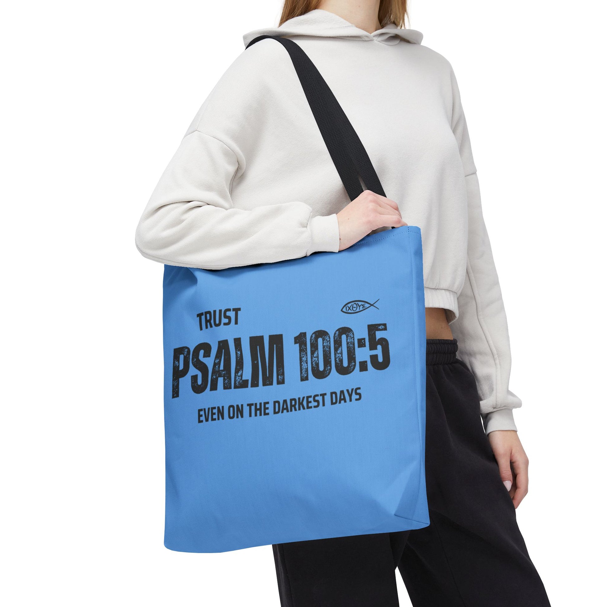 Inspirational Tote Bag - Trust Psalm 100:5, Faithful Christian Gift, Encouragement Accessory, Sustainable Shopping Bag, Inspirational [...]