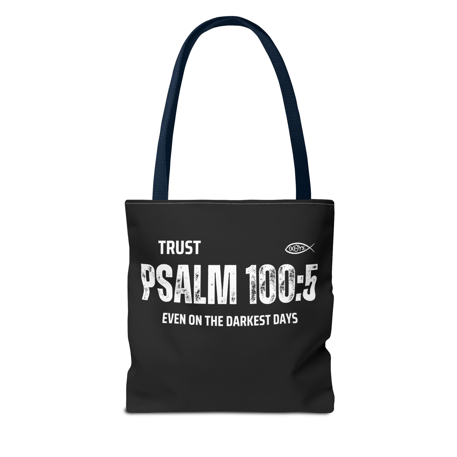 Trust Psalm 100:5 Inspirational Tote Bag, Motivational Shopping Bag, Faith-Based Gift, Christian Bag, Everyday Use Tote