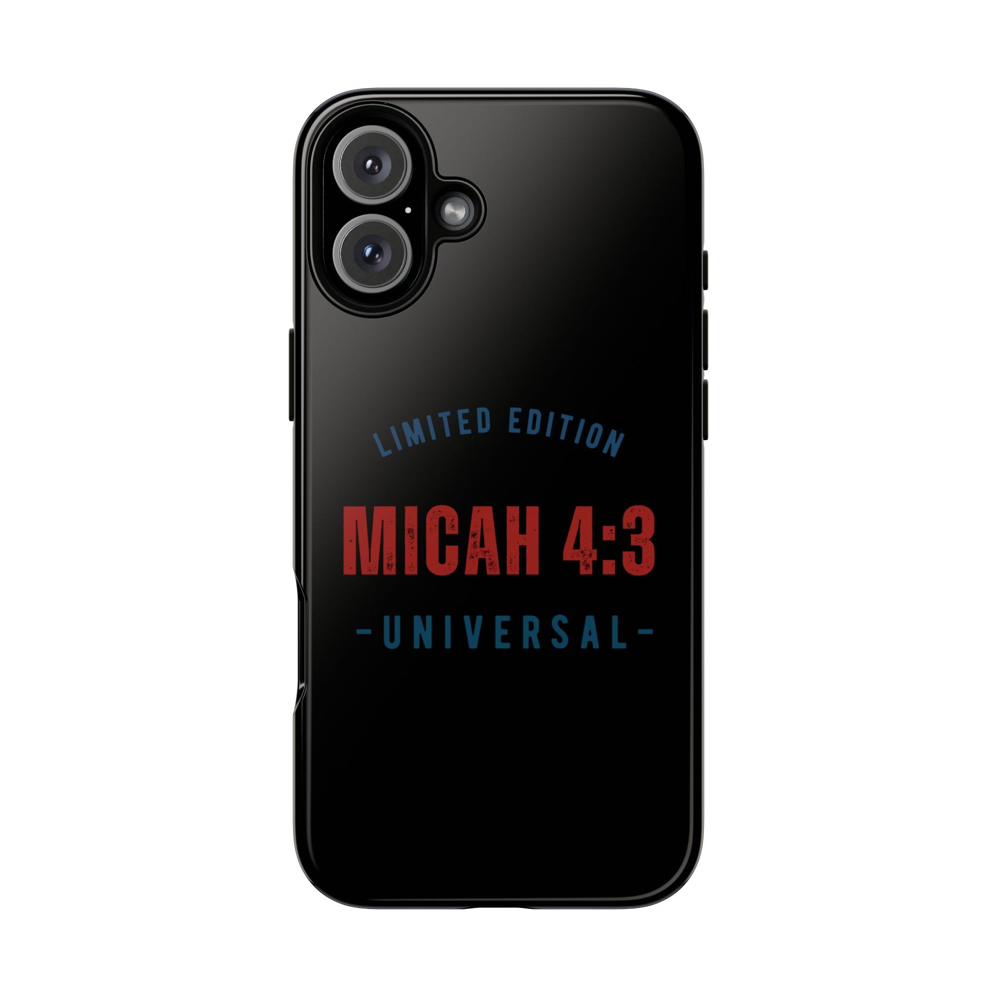 ⭐ Limited Edition Tough Phone Case, Inspirational Phone Cover, Micah 4:3 Design, Christian Gifts, Unique Cell Phone Accessory