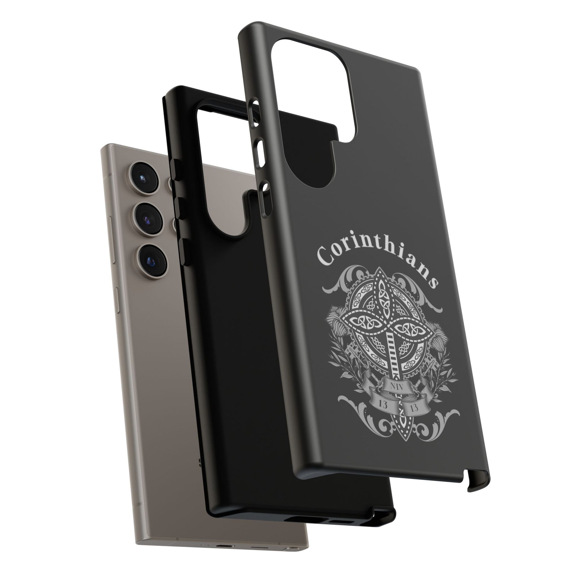 Corinthians Tough Case: Durable Phone Protection, Christian Gift, Unique Design, Trendy Accessory, Faith-Based Style