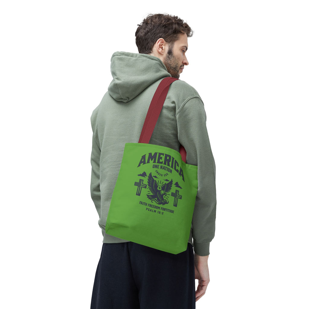 ⭐ America Faith Tote Bag – Bold Patriotic & Faith Statement