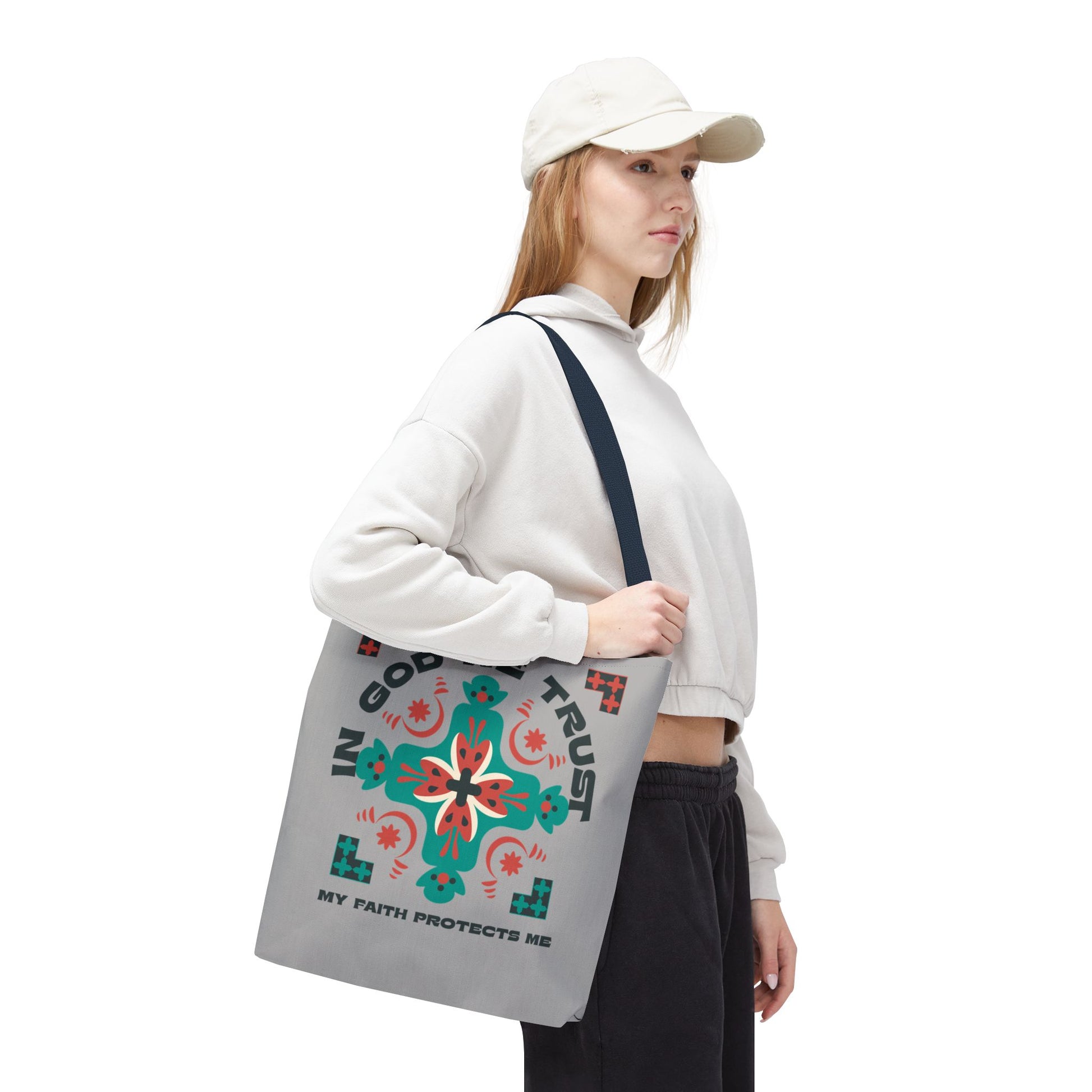Faith-Inspired Tote Bag, Spiritual Shopper, Inspirational Gift, Religious Tote, Christian Accessory, Everyday Use