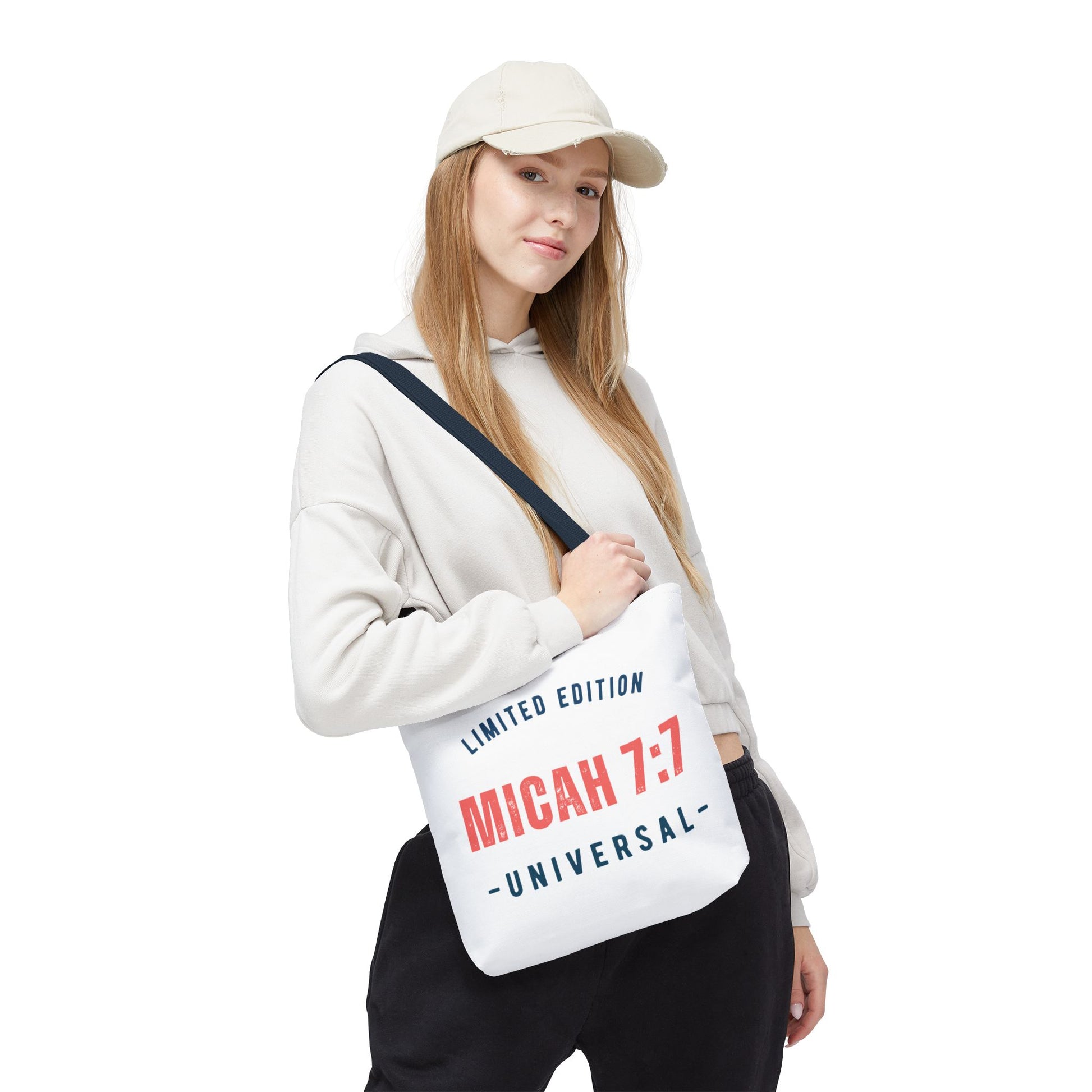 Limited Edition Inspirational Tote Bag - Micah 7:1, Motivational Carryall, Christian Gift, Everyday Tote, Reusable Shopping Bag