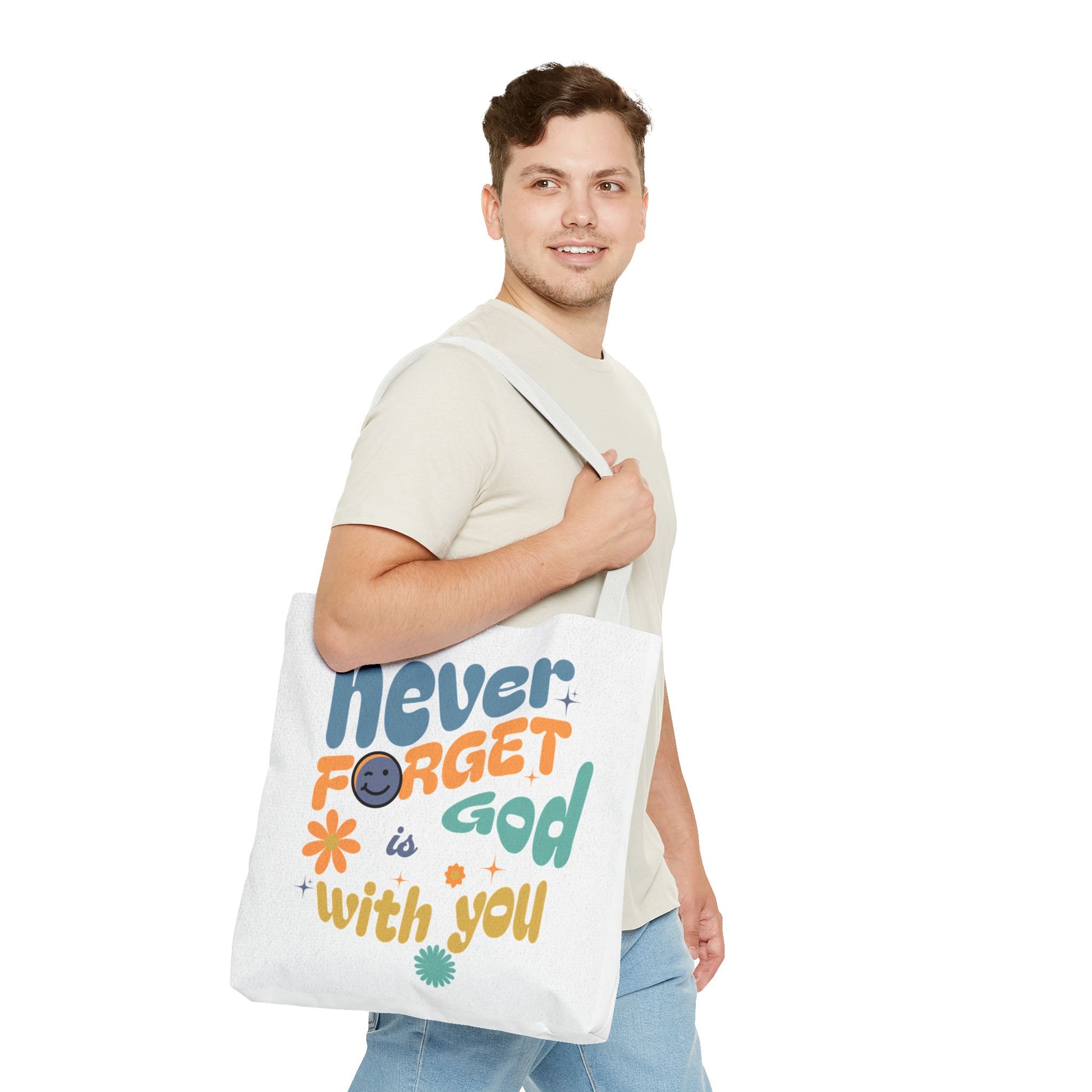 ⭐ Never Forget Tote Bag – Deuteronomy 31:6