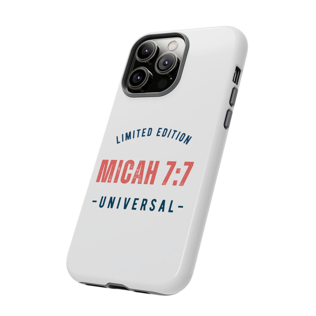 ⭐ Micah 7:7 Limited Edition Phone Case | Inspirational Gift | Tough Protective Case for Christians | Bible Verse Merchandise