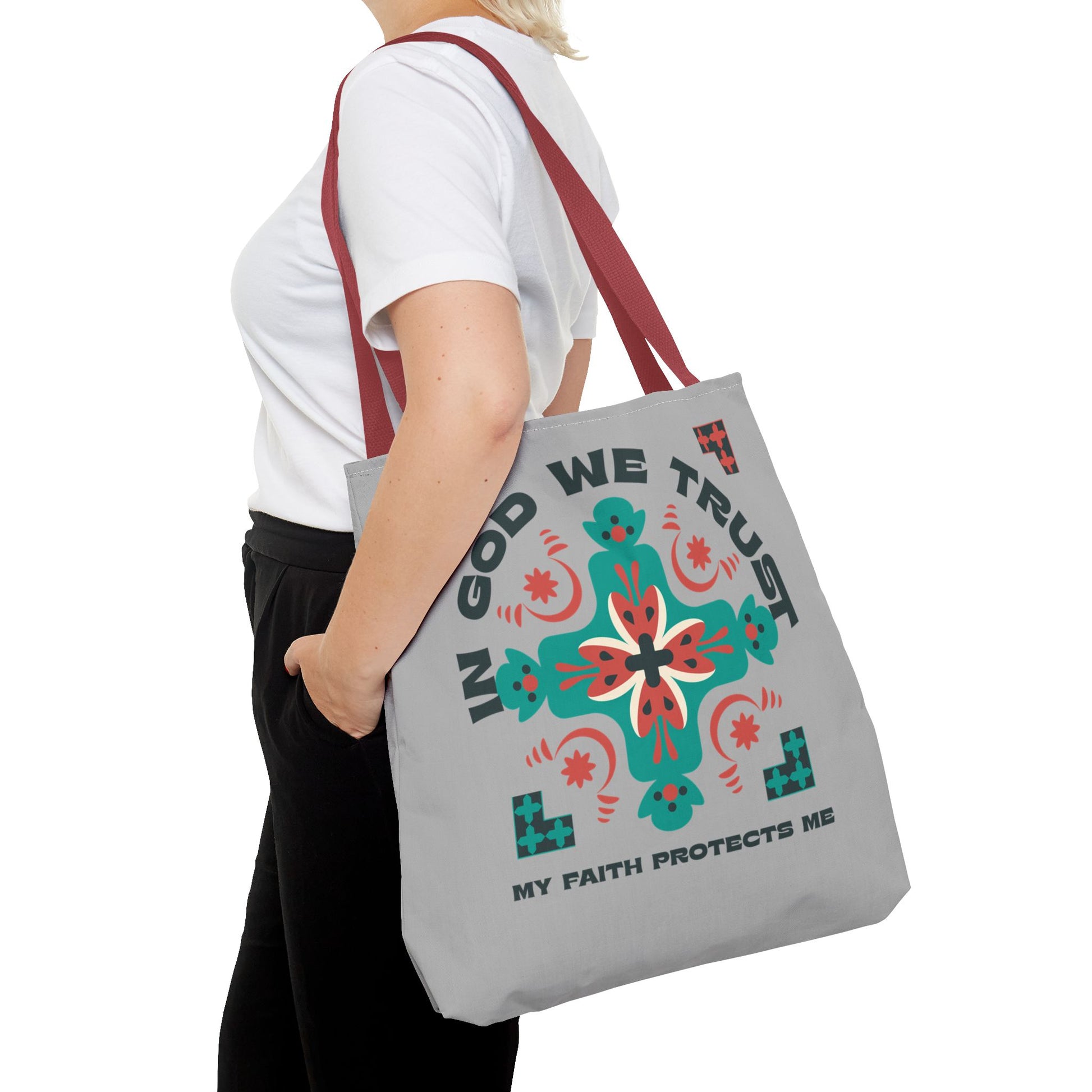 Faith-Inspired Tote Bag, Spiritual Shopper, Inspirational Gift, Religious Tote, Christian Accessory, Everyday Use