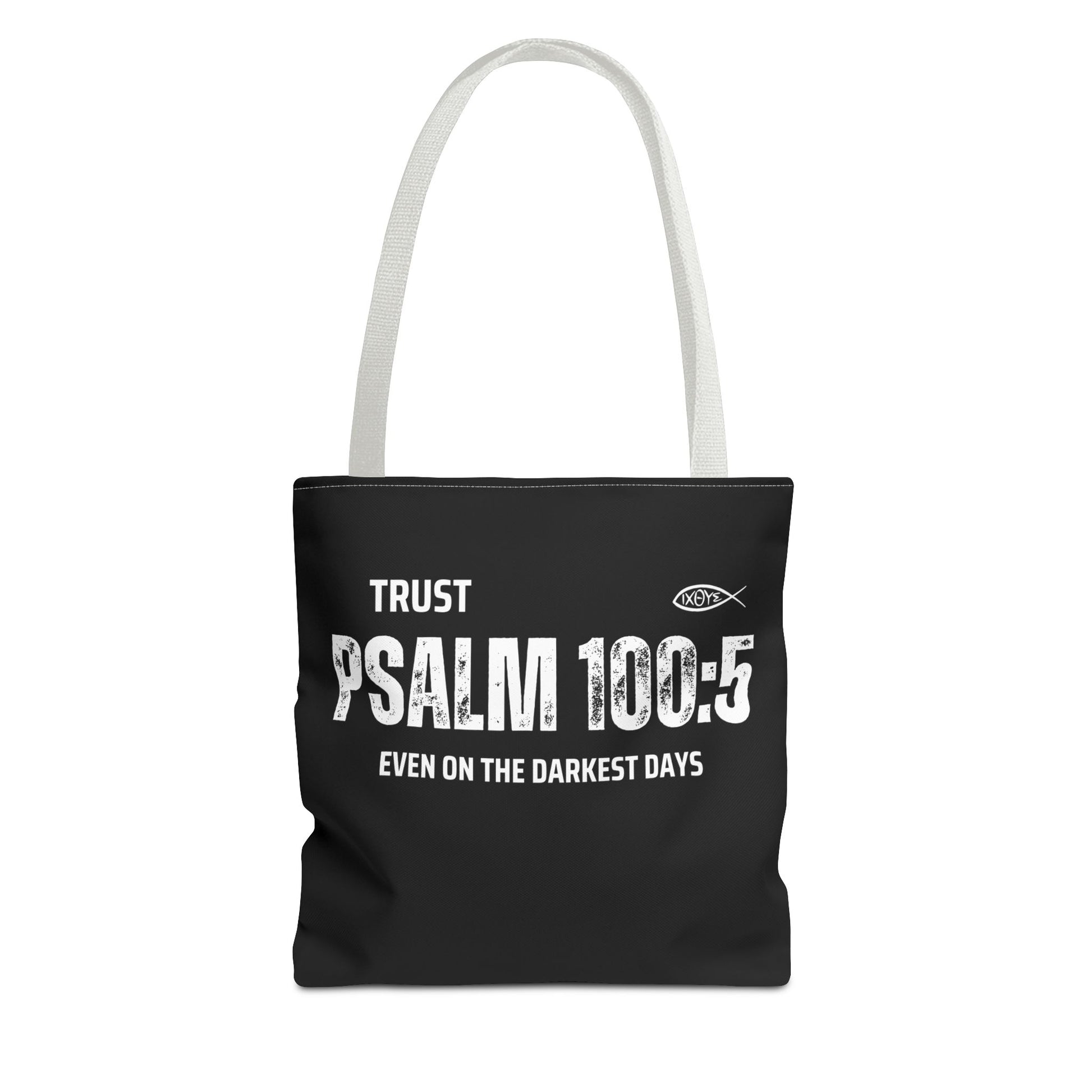 Trust Psalm 100:5 Inspirational Tote Bag, Motivational Shopping Bag, Faith-Based Gift, Christian Bag, Everyday Use Tote