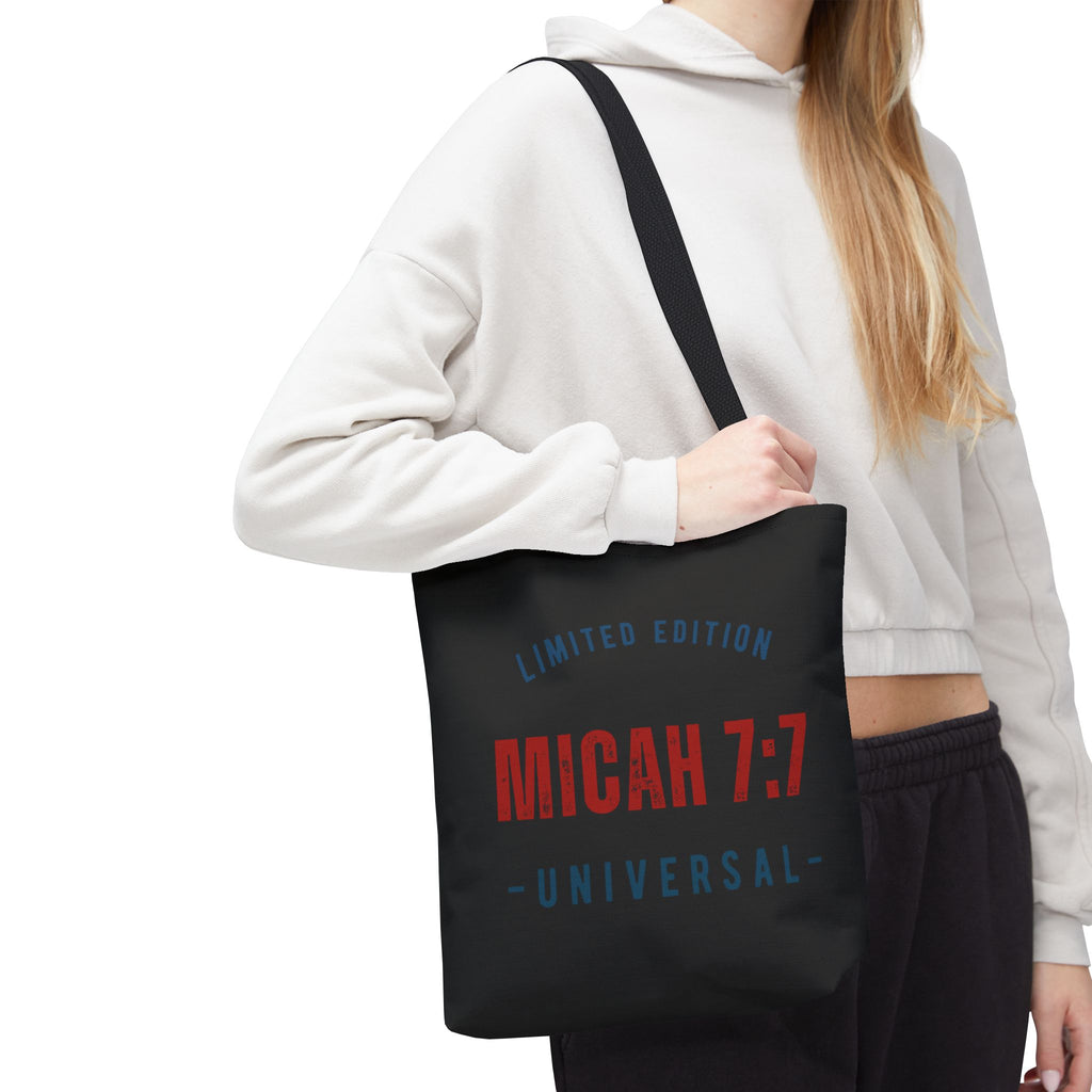 Limited Edition Micah 7:1 Tote Bag - Universal Design for Everyday Use, Gift, Eco-Friendly, Daily Essentials, Faith-Inspired