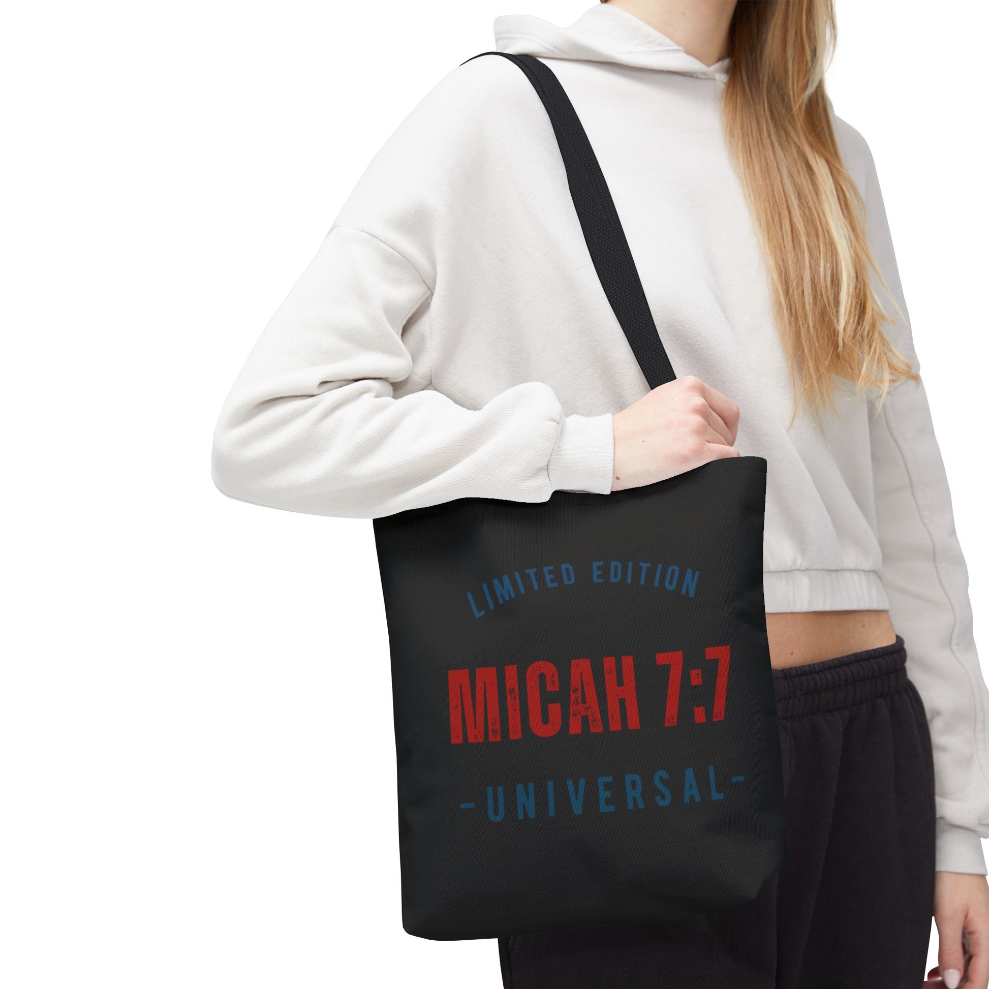 Limited Edition Micah 7:1 Tote Bag - Universal Design for Everyday Use, Gift, Eco-Friendly, Daily Essentials, Faith-Inspired