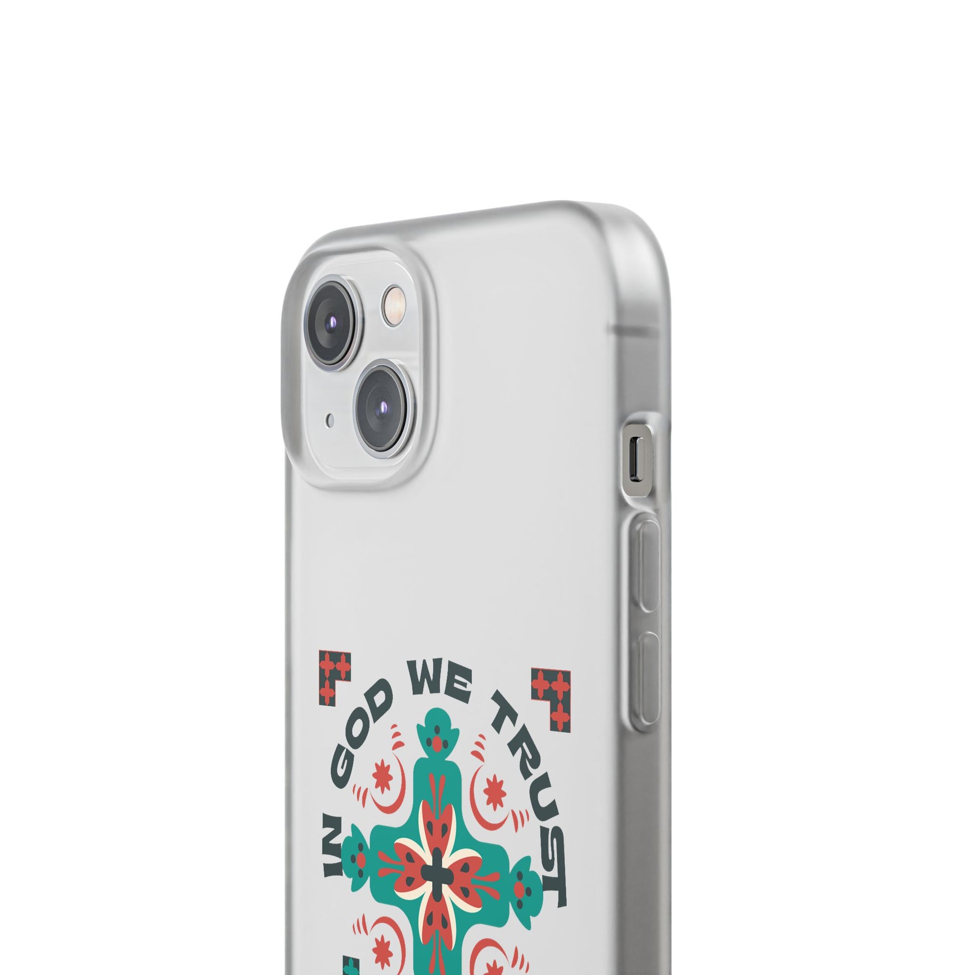 ⭐ In God We Trust Phone Case – Scripture Cross Design