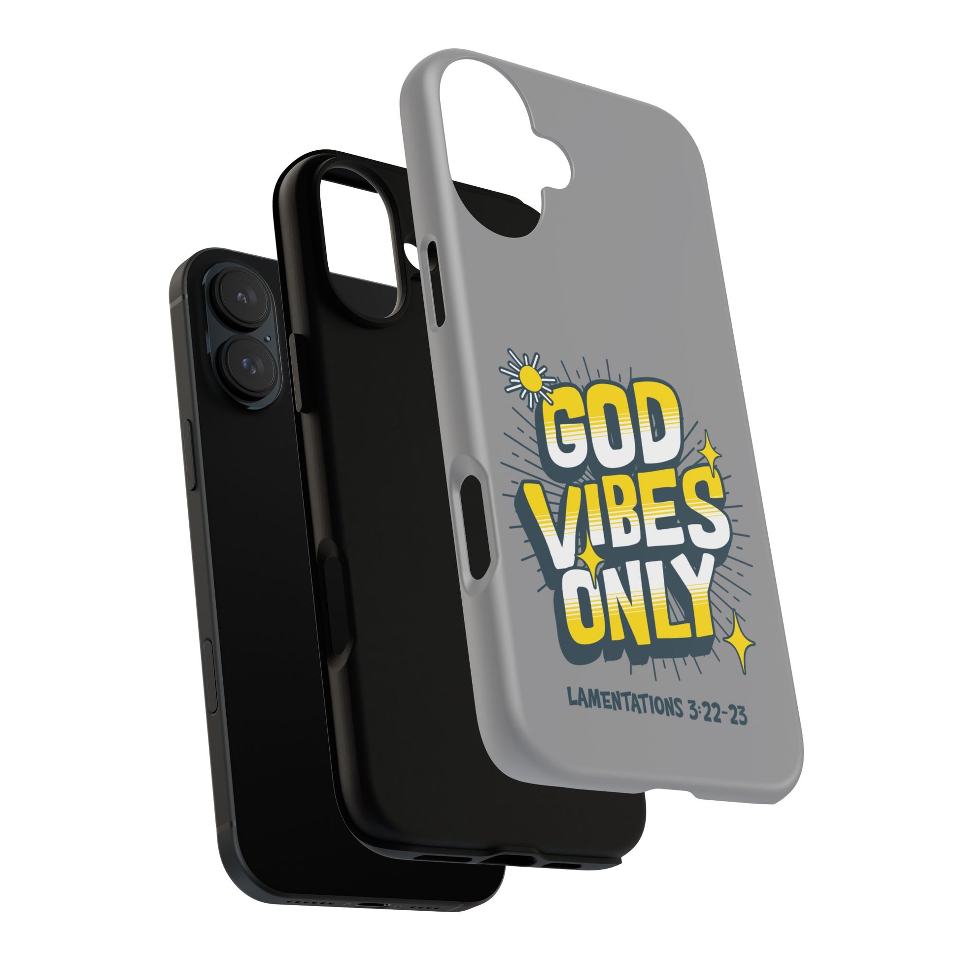 God Vibes Only Phone Case - Inspirational Tough Case, Positive Message Cover, Gift for Faith, Spirituality, Encouragement