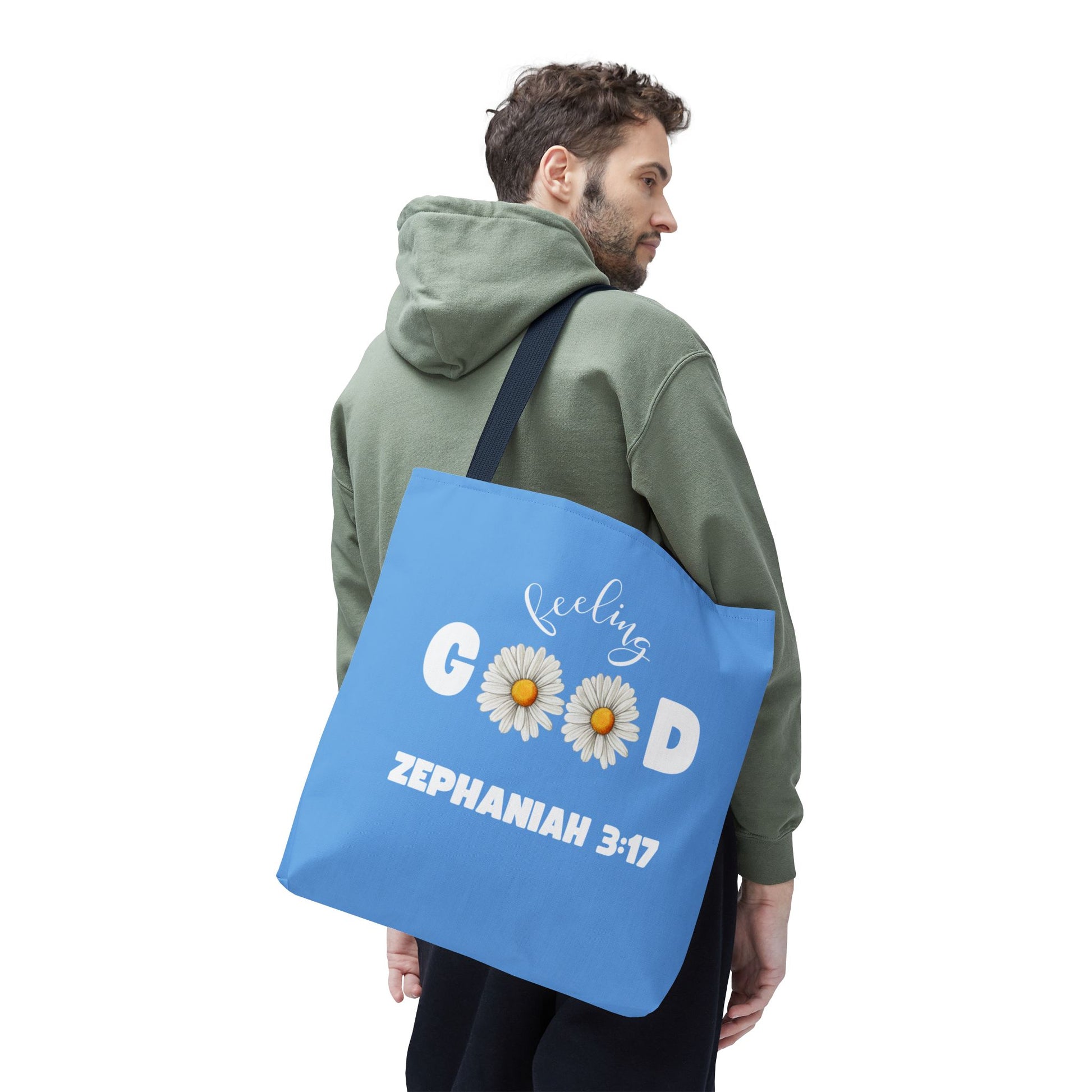 Inspirational Tote Bag - Feeling Good, Floral Design, Scripture Quote, Motivational Gift, Everyday Use, Church Events
