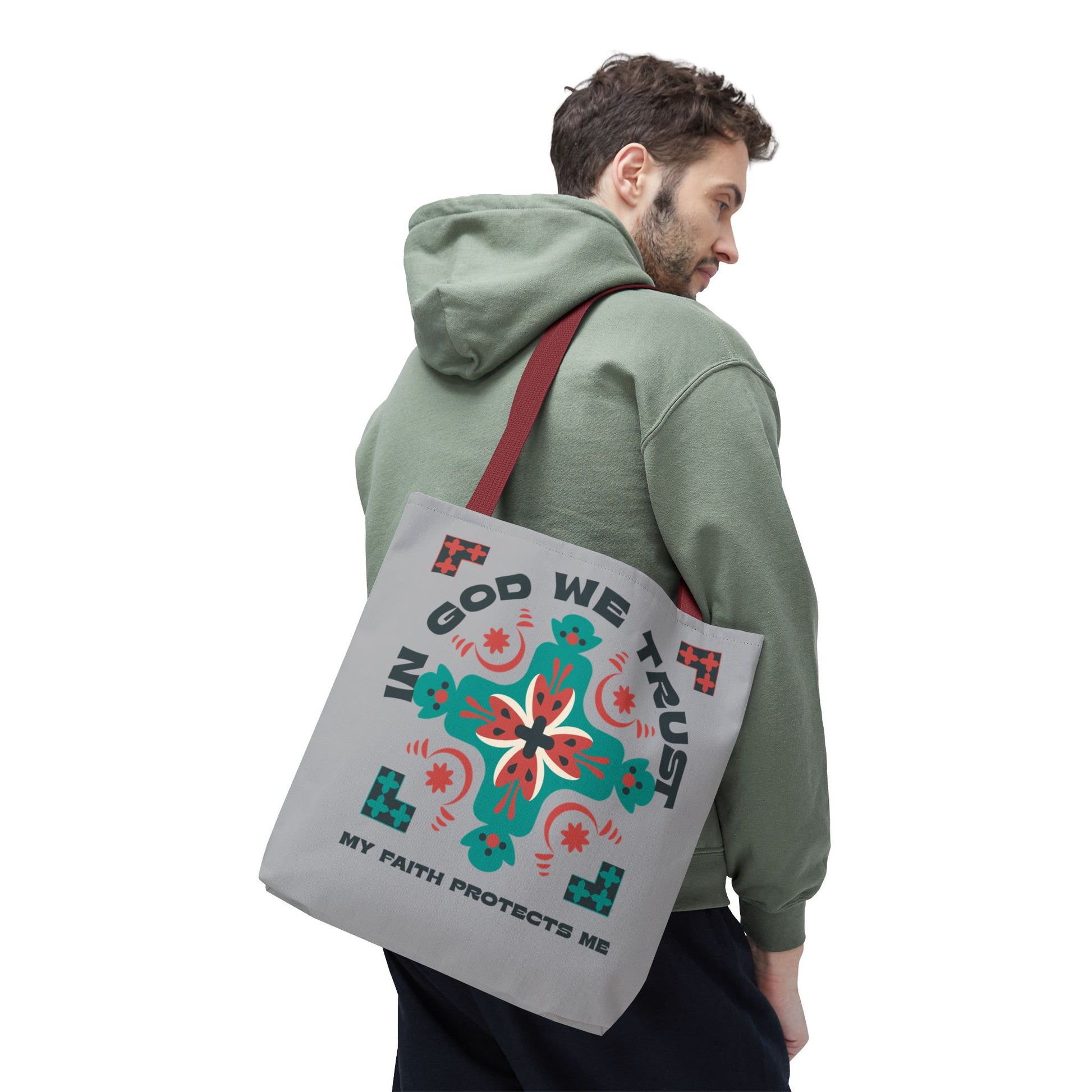 Faith-Inspired Tote Bag, Spiritual Shopper, Inspirational Gift, Religious Tote, Christian Accessory, Everyday Use