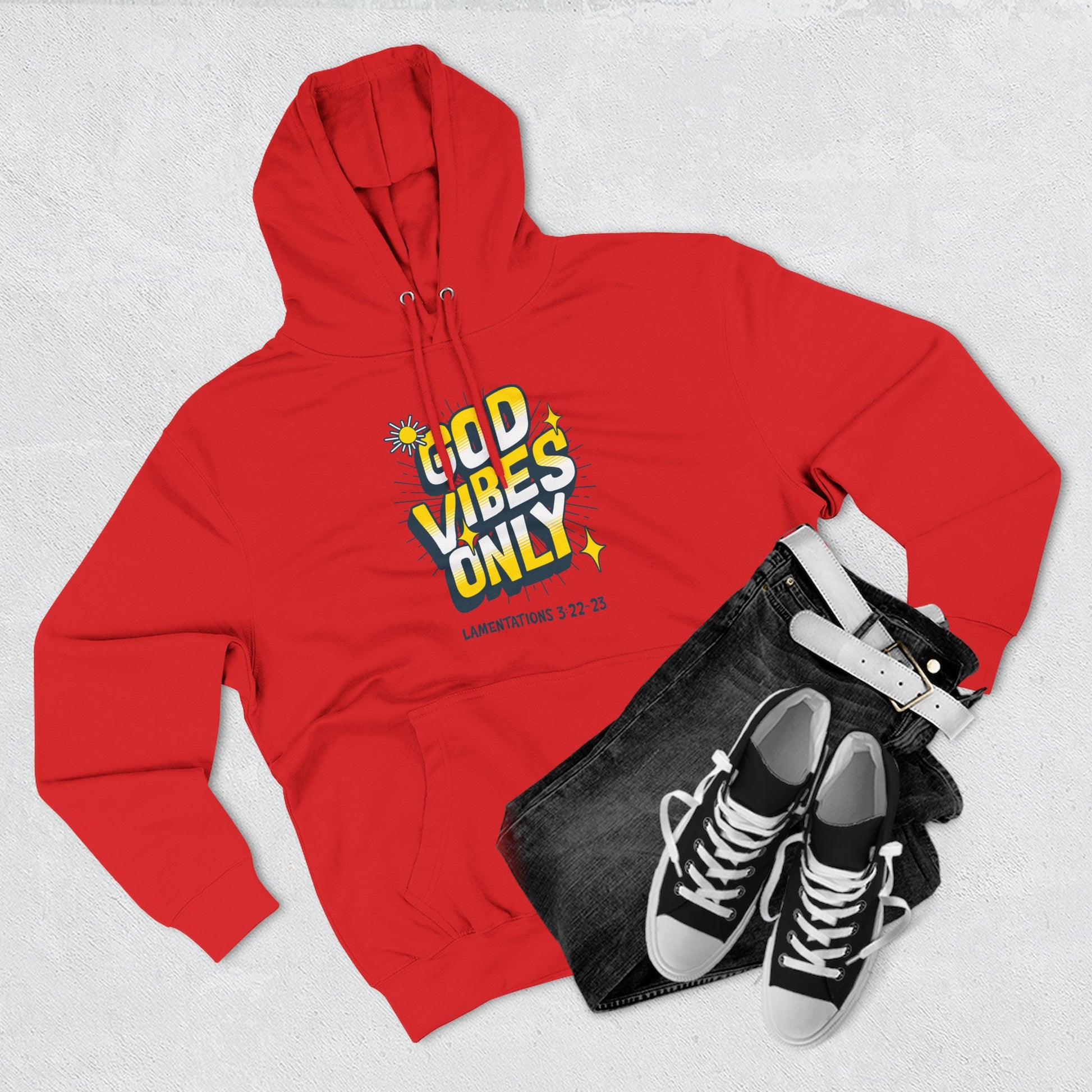 God Vibes Only Hoodie, Soft Fleece Sweatshirt, Inspirational Apparel, Unisex Hoodie Gift, Cozy Casual Wear