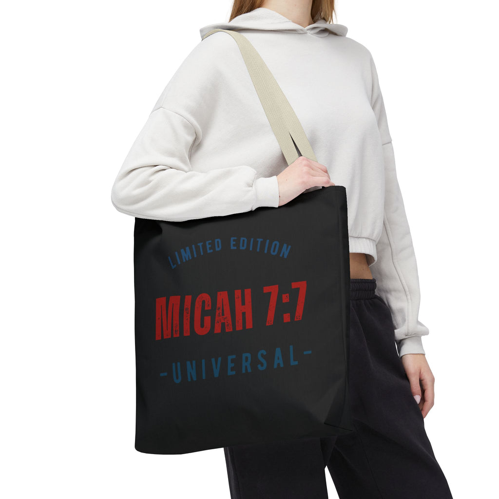Limited Edition Micah 7:1 Tote Bag - Universal Design for Everyday Use, Gift, Eco-Friendly, Daily Essentials, Faith-Inspired