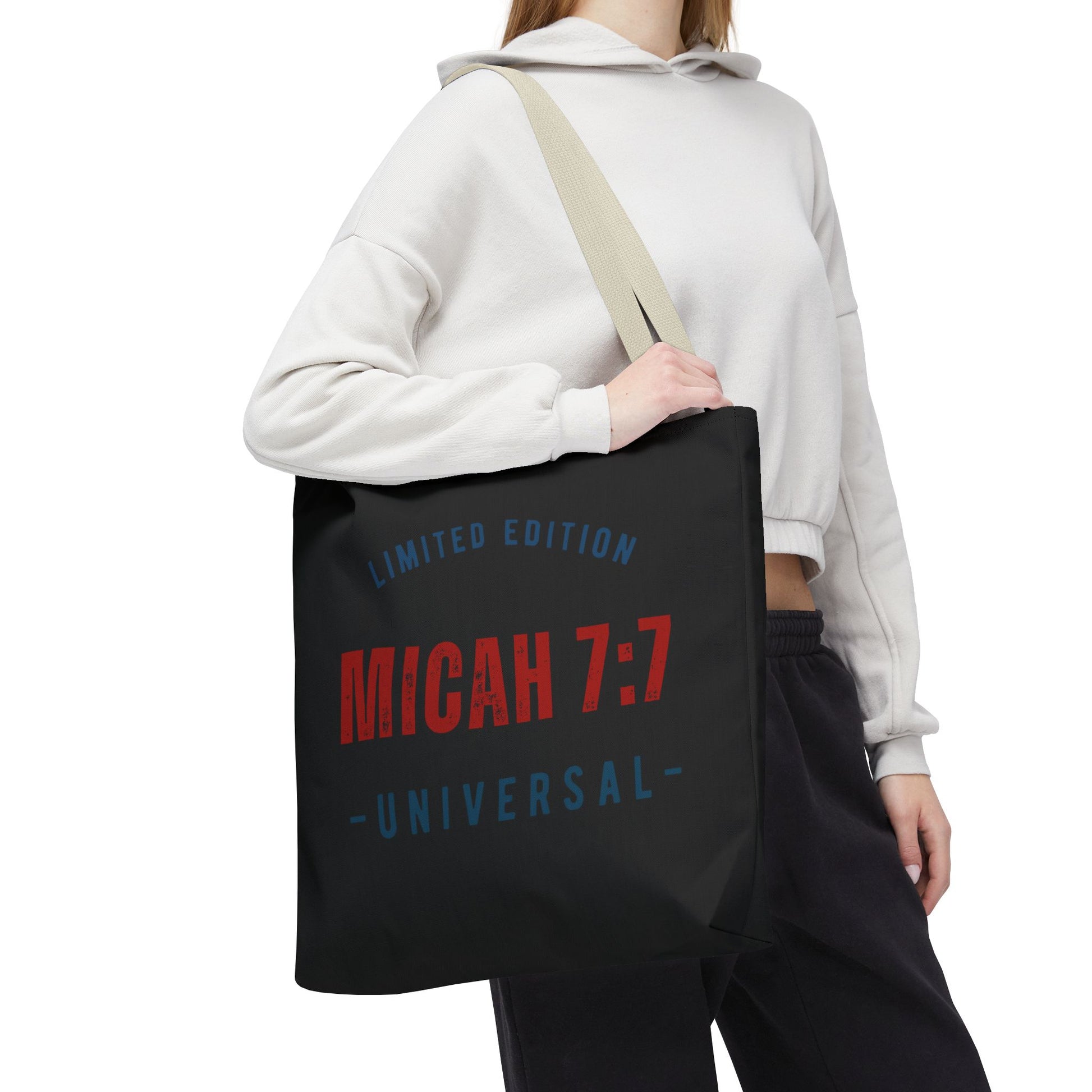 Limited Edition Micah 7:1 Tote Bag - Universal Design for Everyday Use, Gift, Eco-Friendly, Daily Essentials, Faith-Inspired