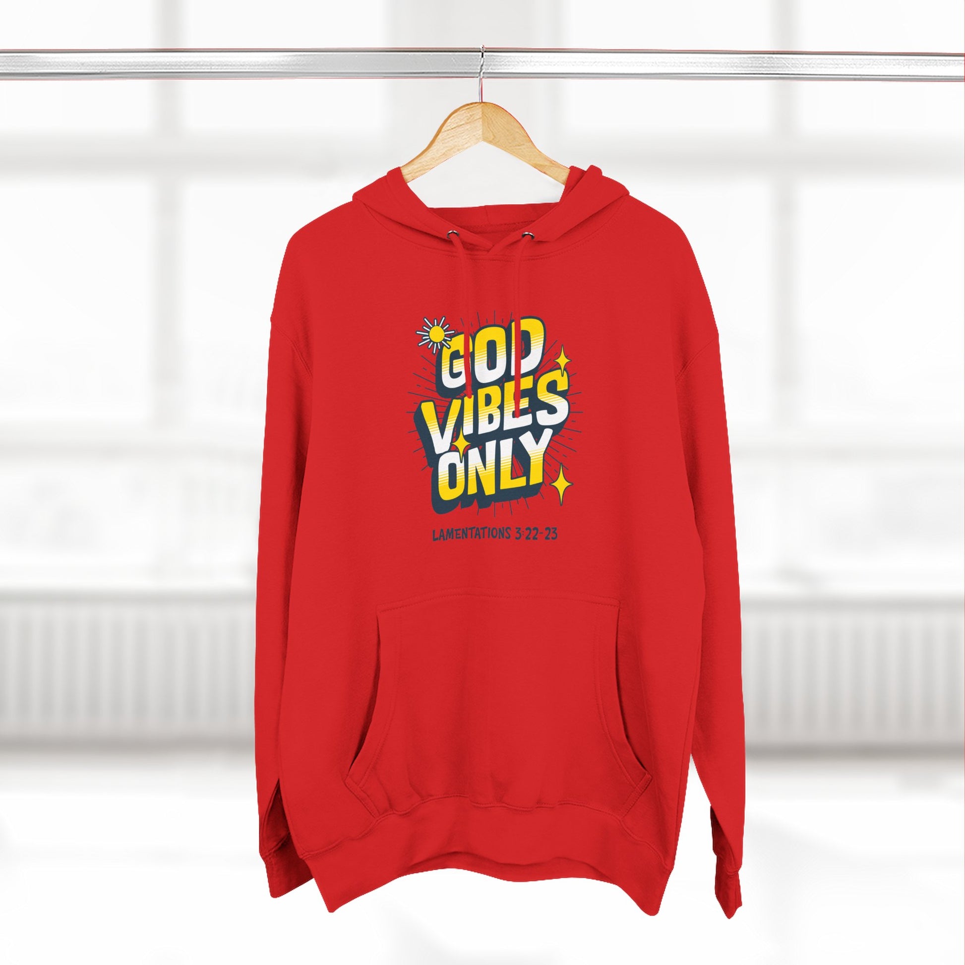 God Vibes Only Hoodie, Soft Fleece Sweatshirt, Inspirational Apparel, Unisex Hoodie Gift, Cozy Casual Wear