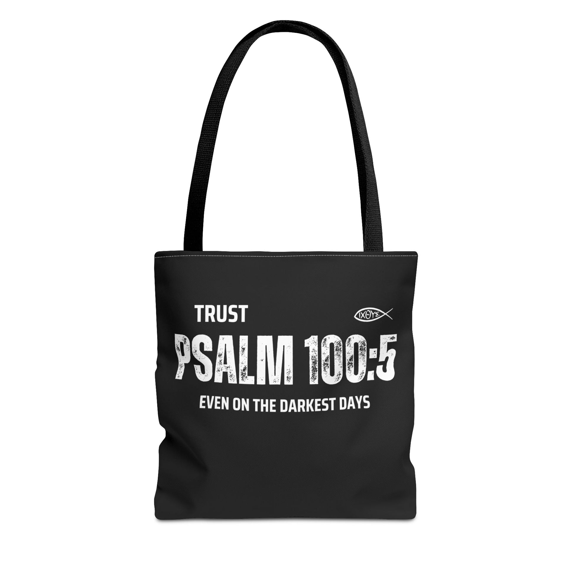 Trust Psalm 100:5 Inspirational Tote Bag, Motivational Shopping Bag, Faith-Based Gift, Christian Bag, Everyday Use Tote