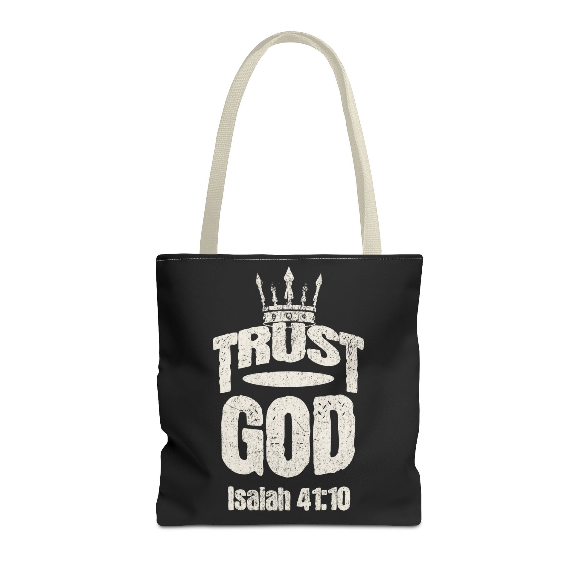 ✝️ Trust God – Isaiah 41:10 Christian Tote Bag