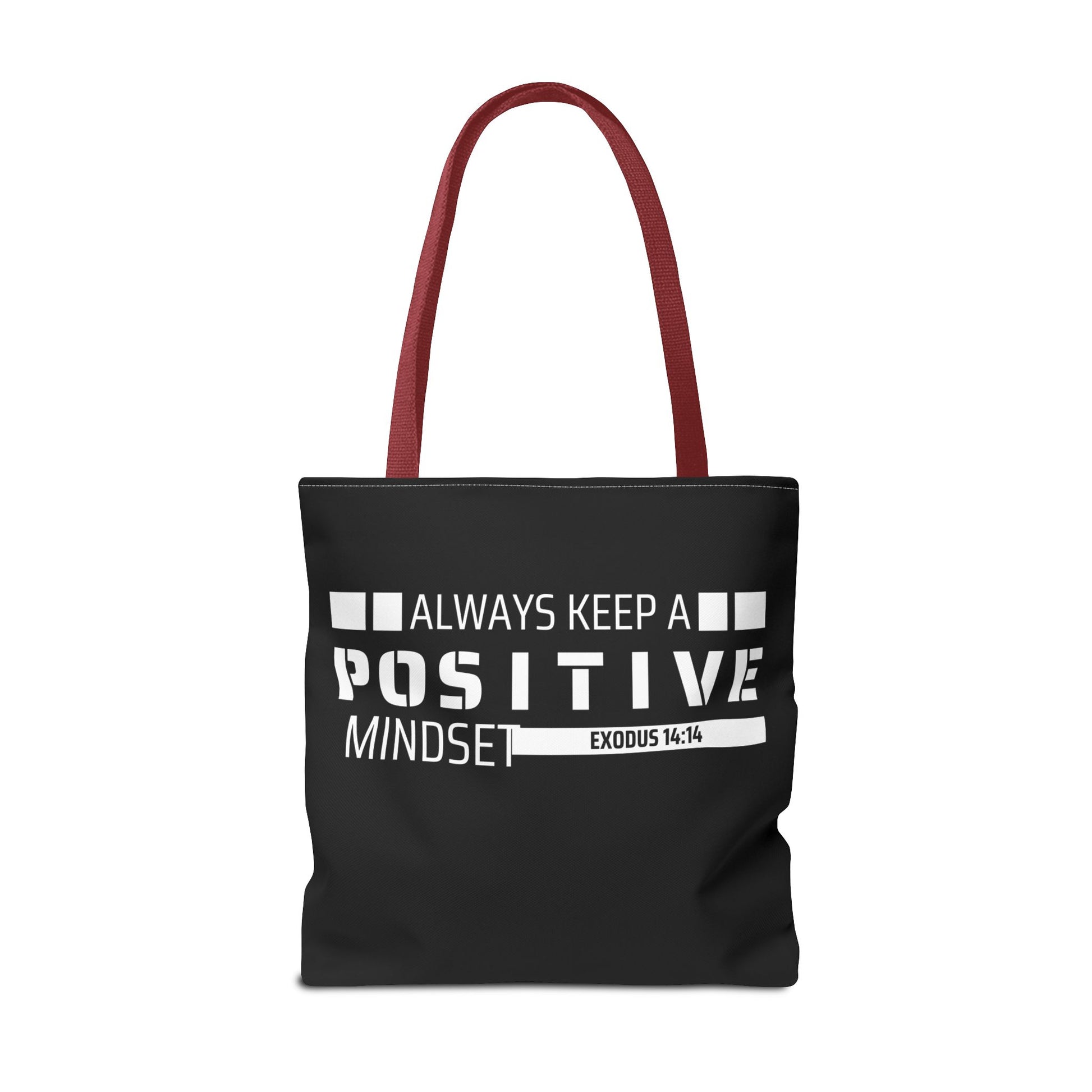 Always Keep A Positive Mindset Tote Bag, Inspirational Bag, Eco-Friendly Carryall, Motivational Gift, Affirmation Tote, Daily Reminder