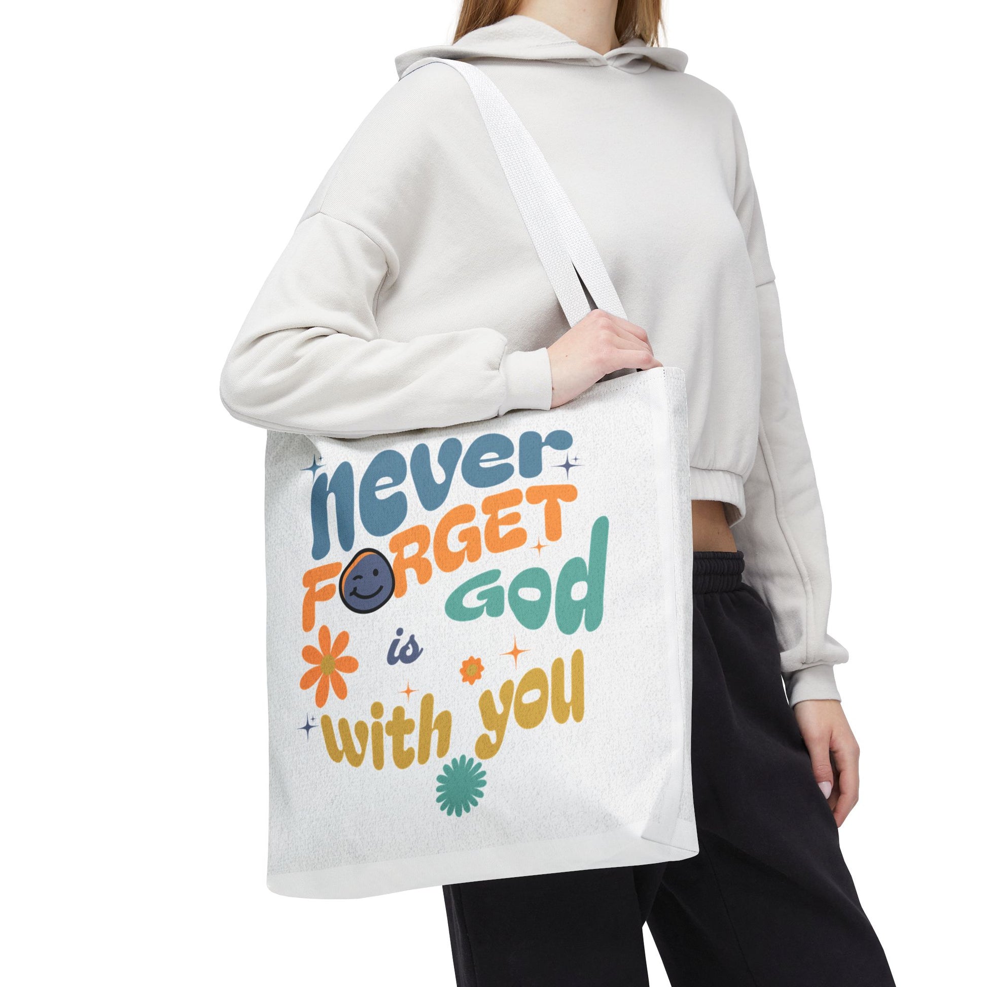 ⭐ Never Forget Tote Bag – Deuteronomy 31:6