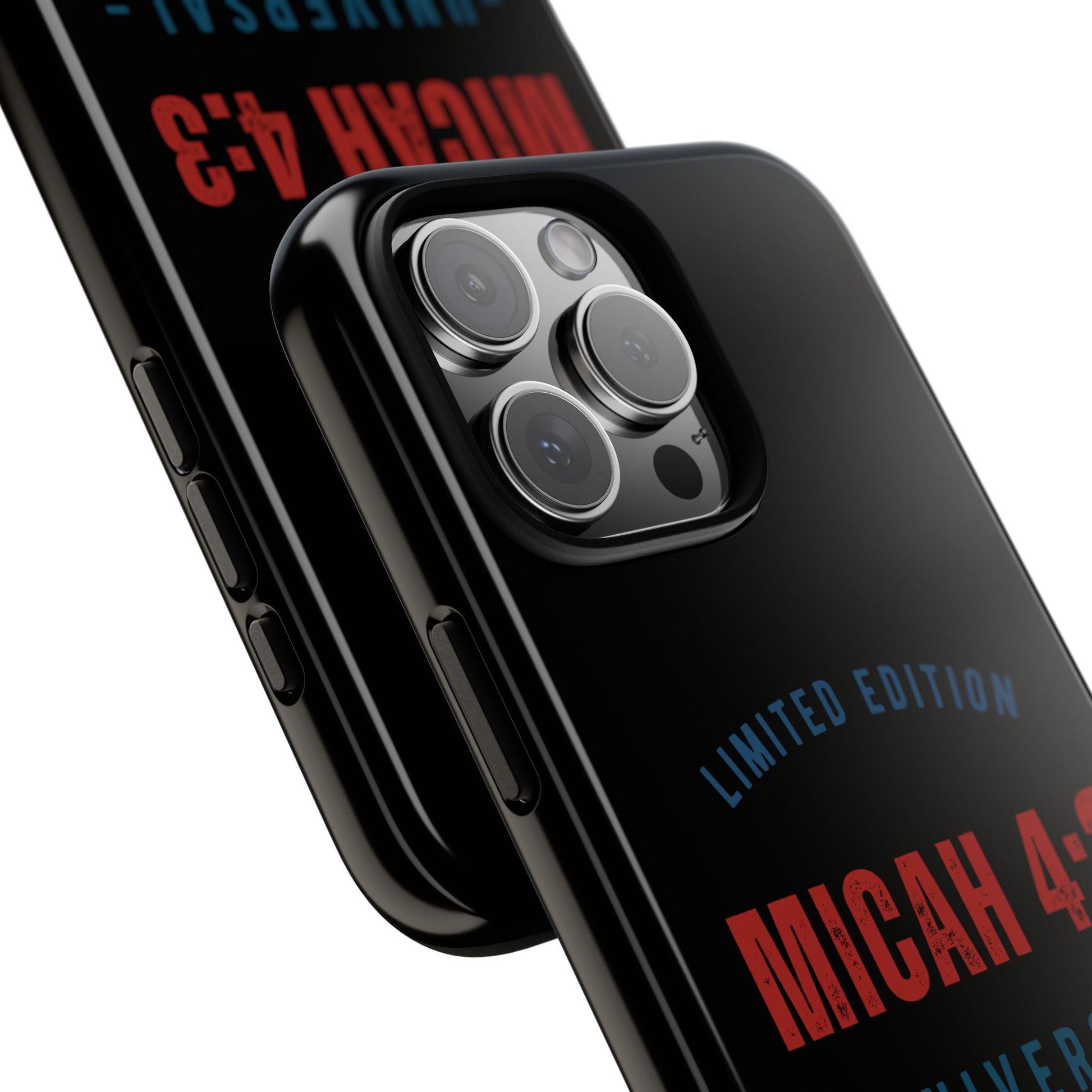 ⭐ Limited Edition Tough Phone Case, Inspirational Phone Cover, Micah 4:3 Design, Christian Gifts, Unique Cell Phone Accessory