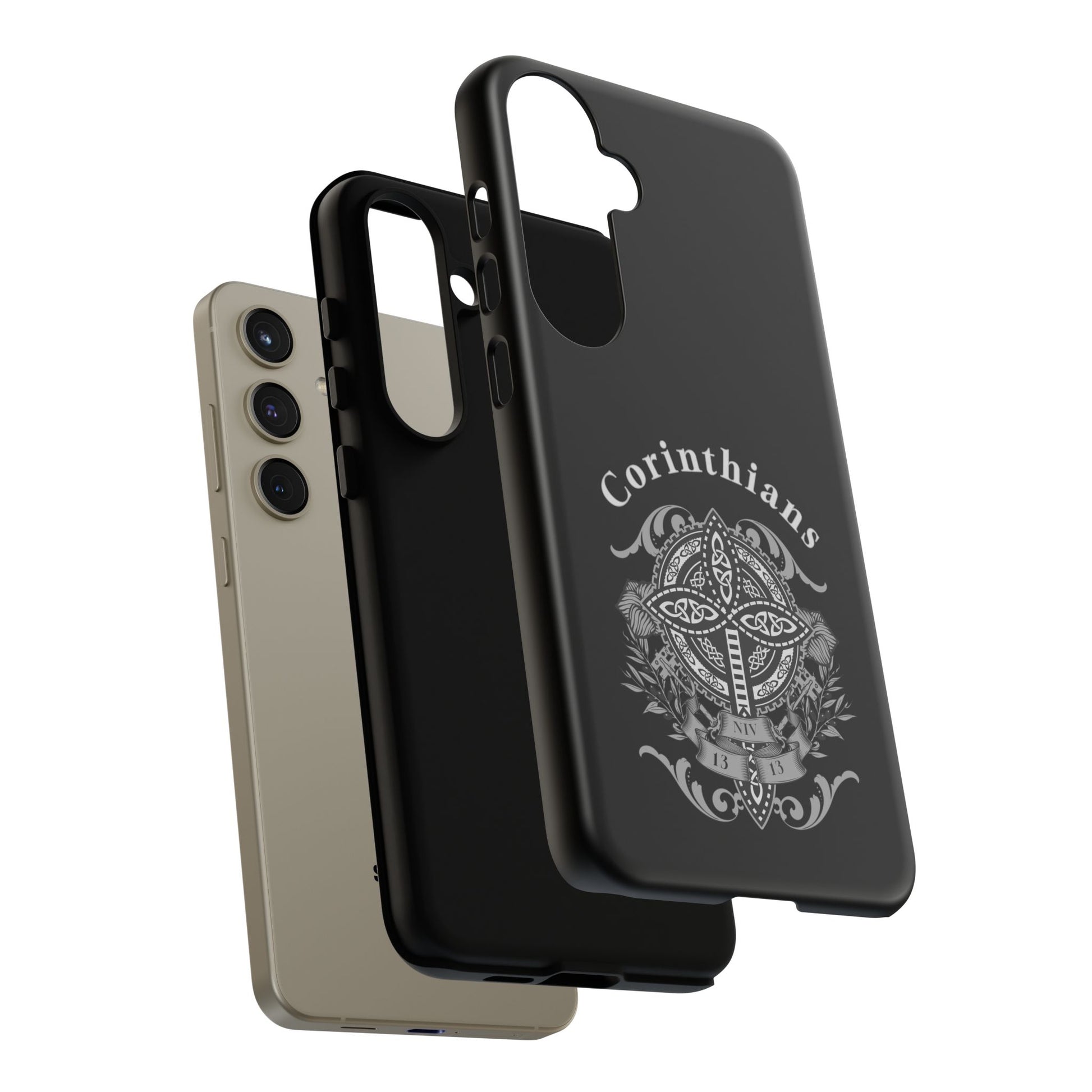 Corinthians Tough Case: Durable Phone Protection, Christian Gift, Unique Design, Trendy Accessory, Faith-Based Style