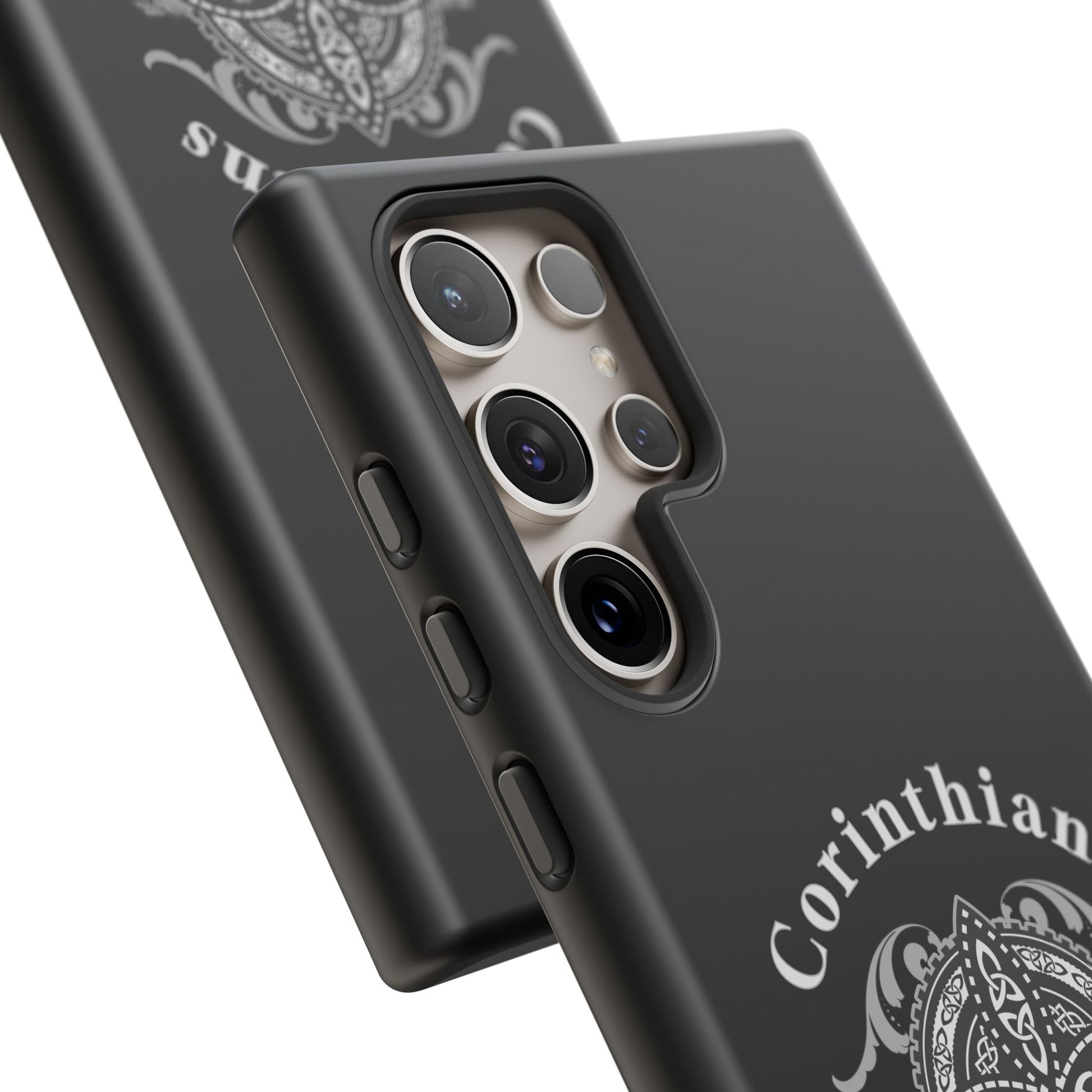 Corinthians Tough Case: Durable Phone Protection, Christian Gift, Unique Design, Trendy Accessory, Faith-Based Style