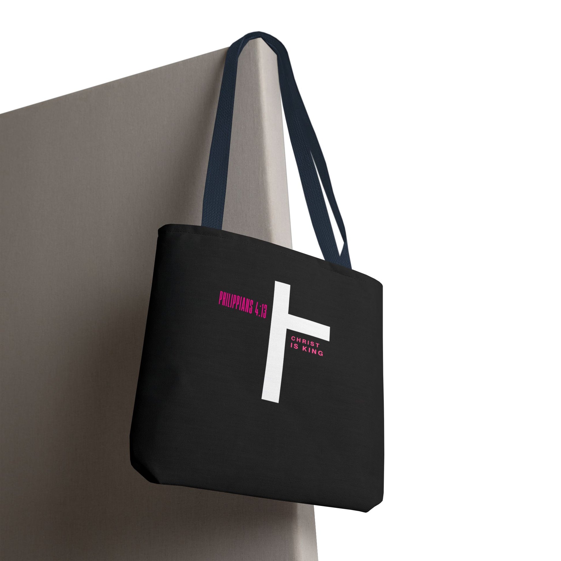 ⭐ Philippians 4:13 Tote Bag – Faith & Strength Statement Bag