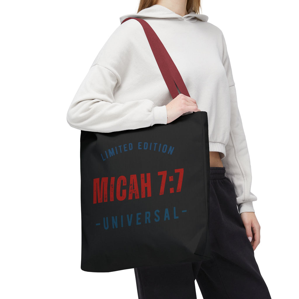 Limited Edition Micah 7:1 Tote Bag - Universal Design for Everyday Use, Gift, Eco-Friendly, Daily Essentials, Faith-Inspired