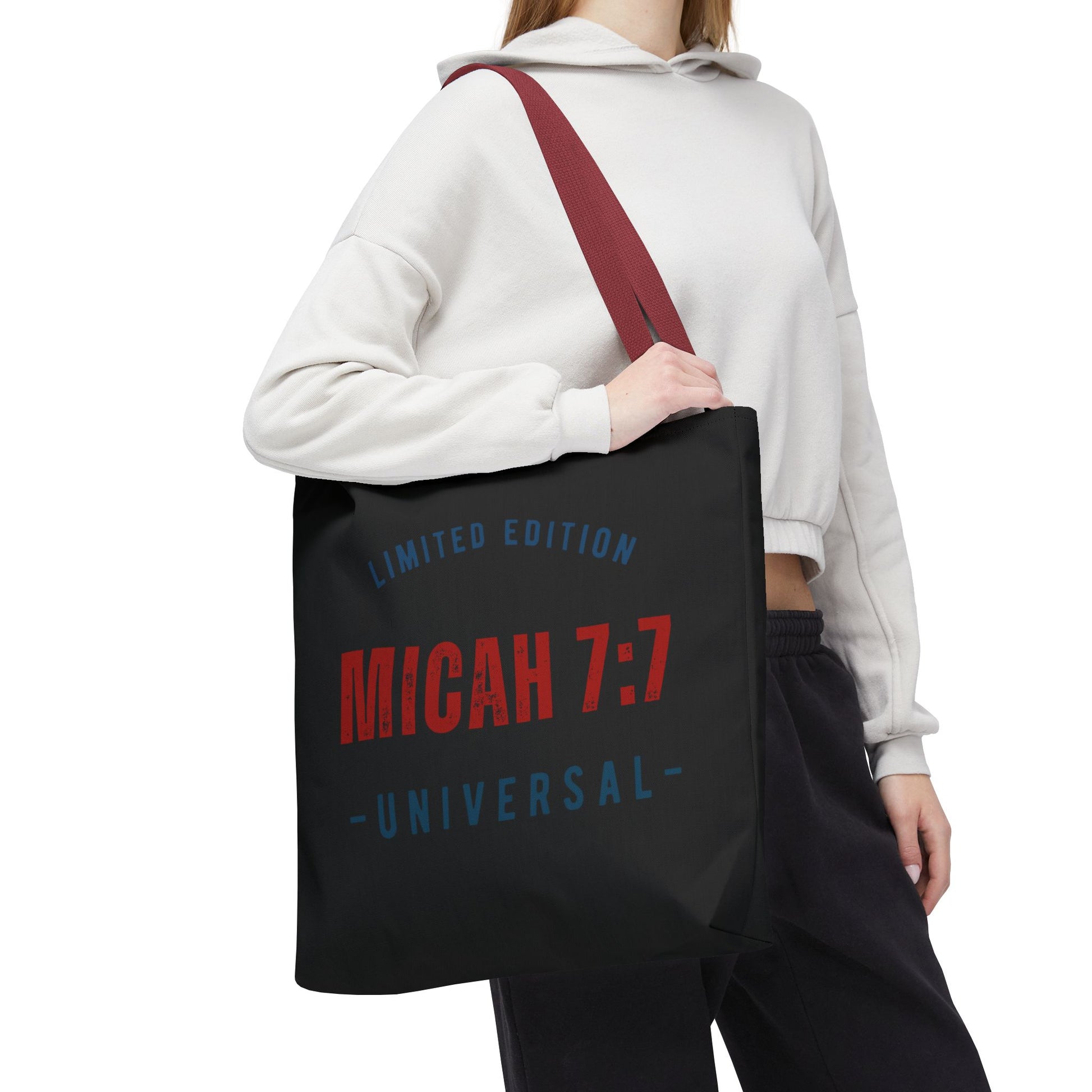Limited Edition Micah 7:1 Tote Bag - Universal Design for Everyday Use, Gift, Eco-Friendly, Daily Essentials, Faith-Inspired