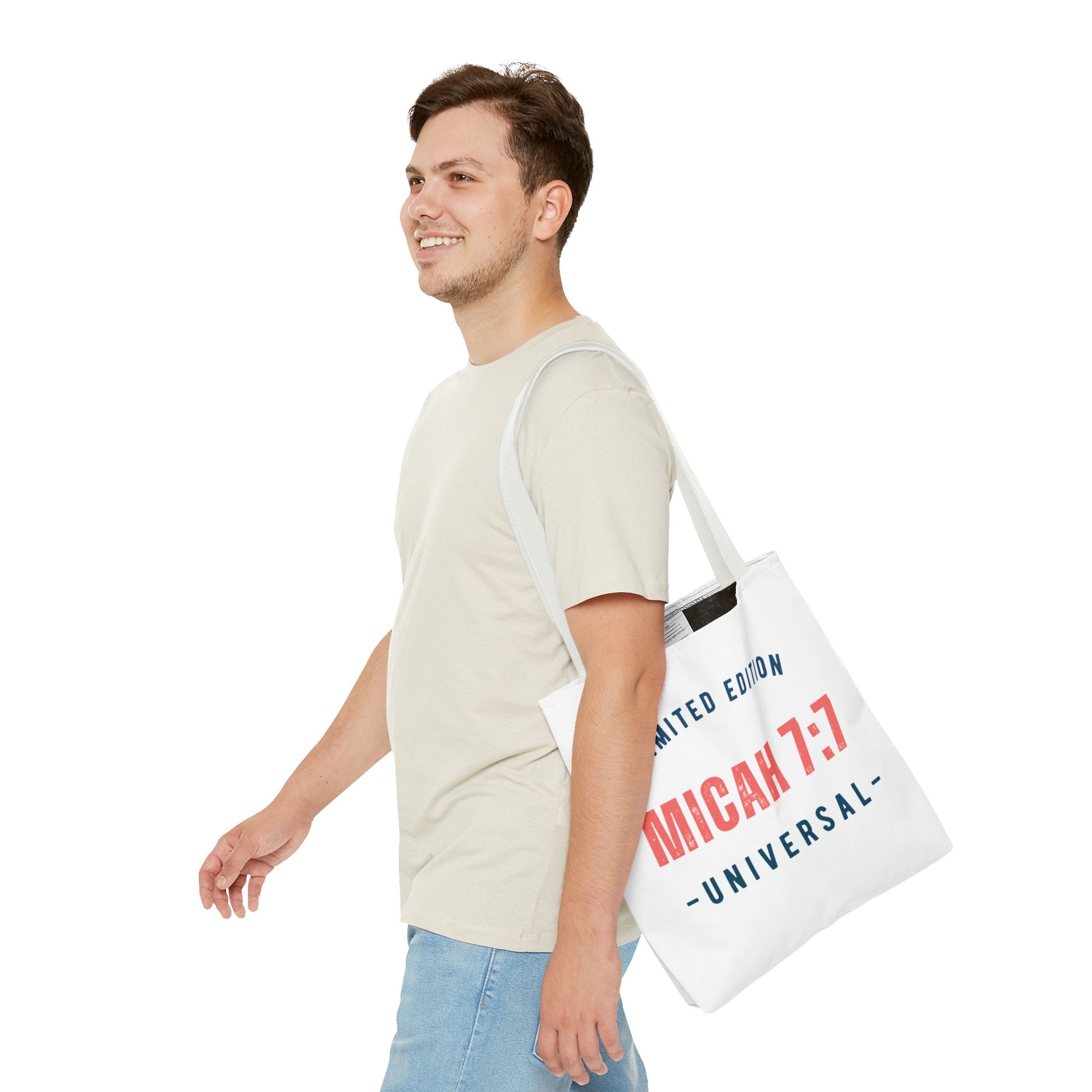 Limited Edition Inspirational Tote Bag - Micah 7:1, Motivational Carryall, Christian Gift, Everyday Tote, Reusable Shopping Bag