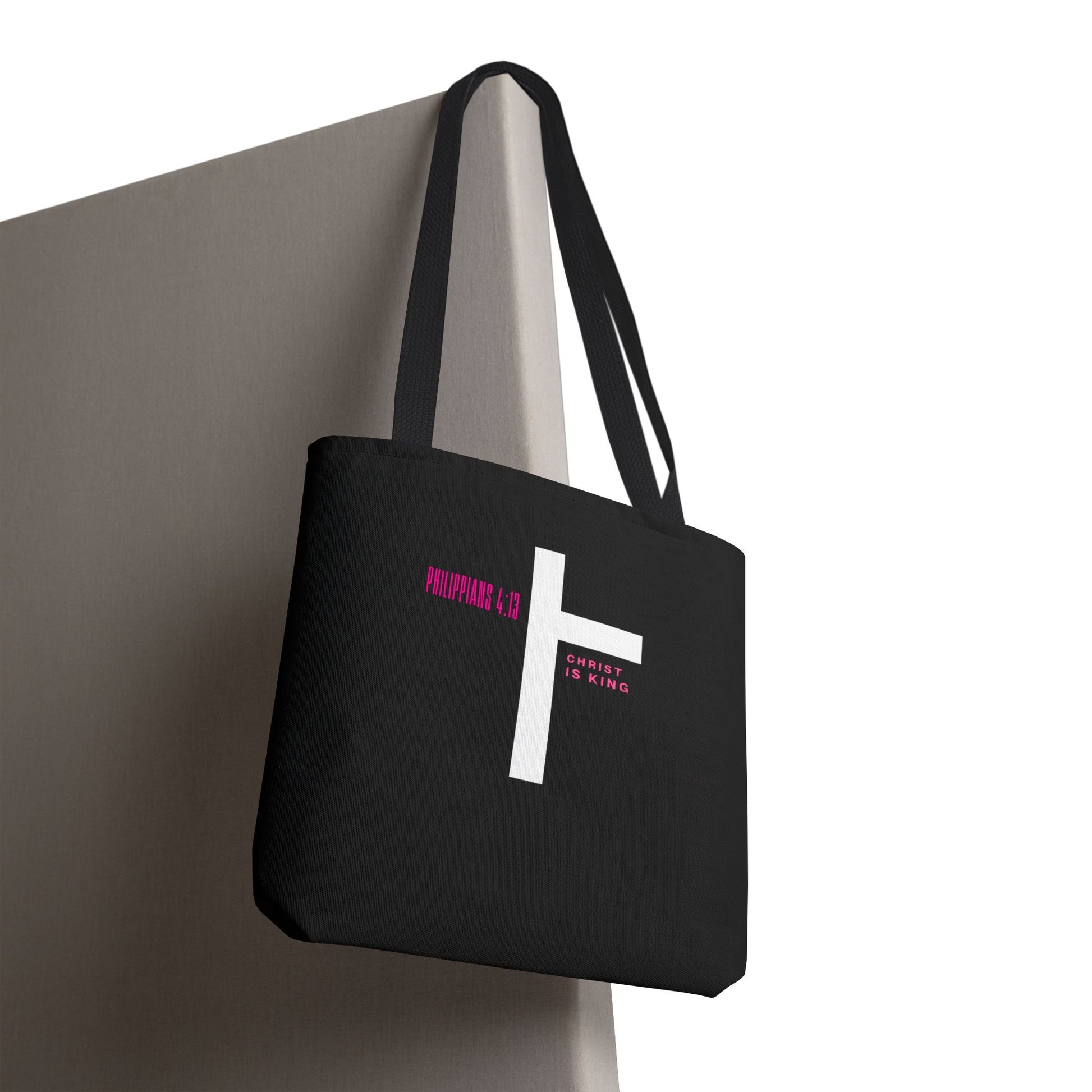 ⭐ Philippians 4:13 Tote Bag – Faith & Strength Statement Bag