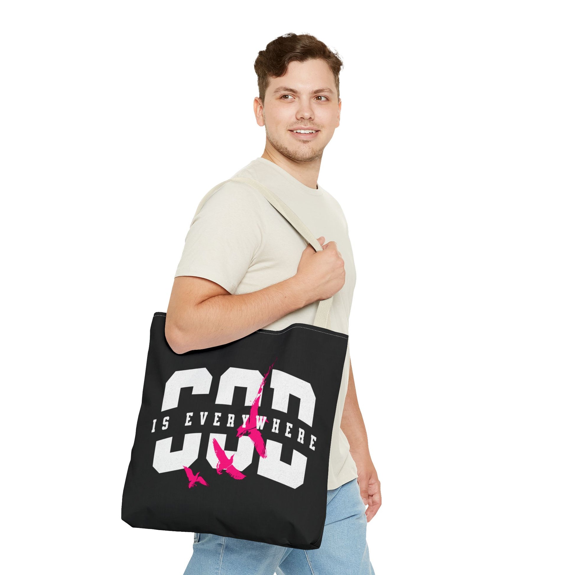 Stylish Tote Bag with Inspirational Design, Eco-Friendly Shopping Bag, Trendy Beach Bag, Gift for Friends, Motivational Everyday Use