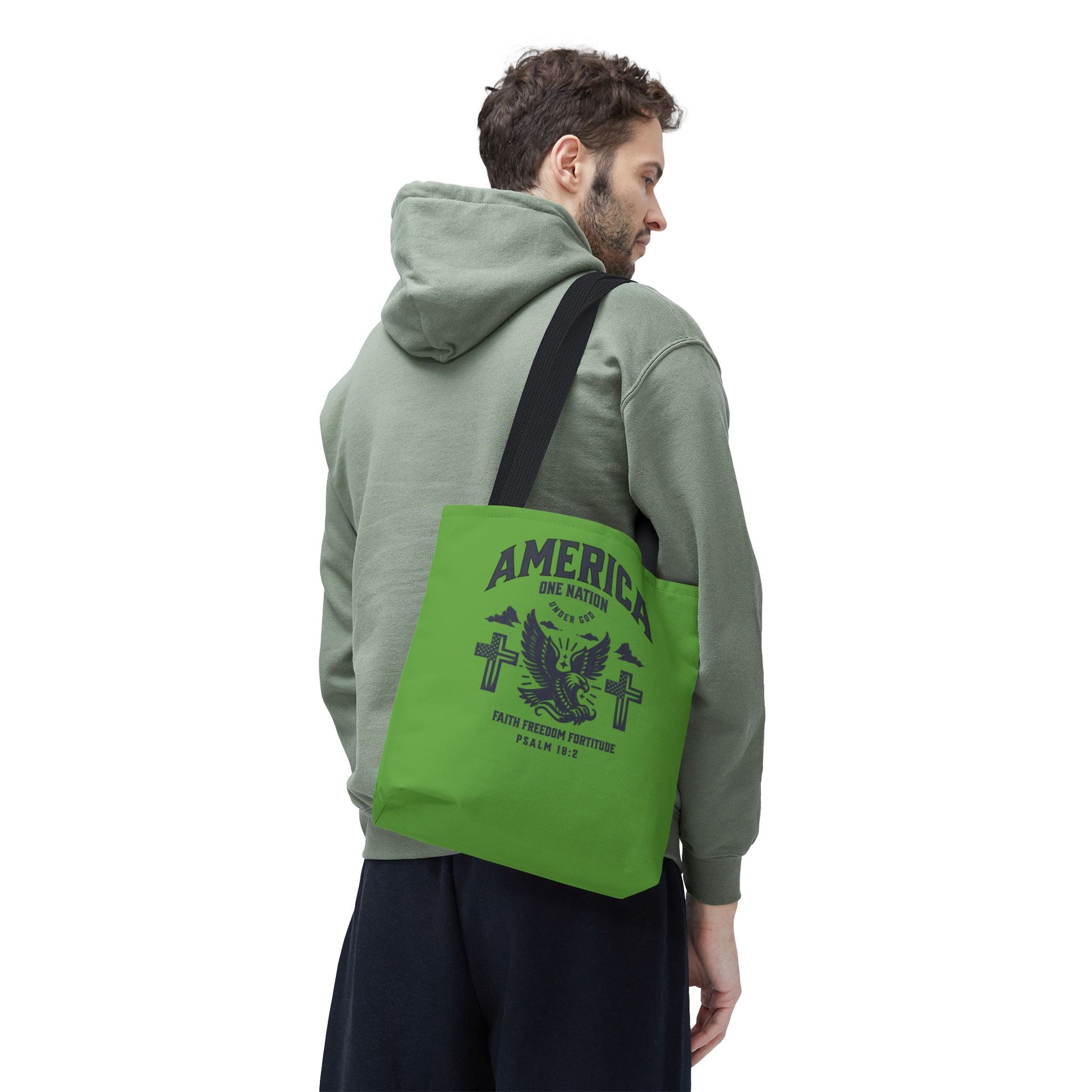 ⭐ America Faith Tote Bag – Bold Patriotic & Faith Statement