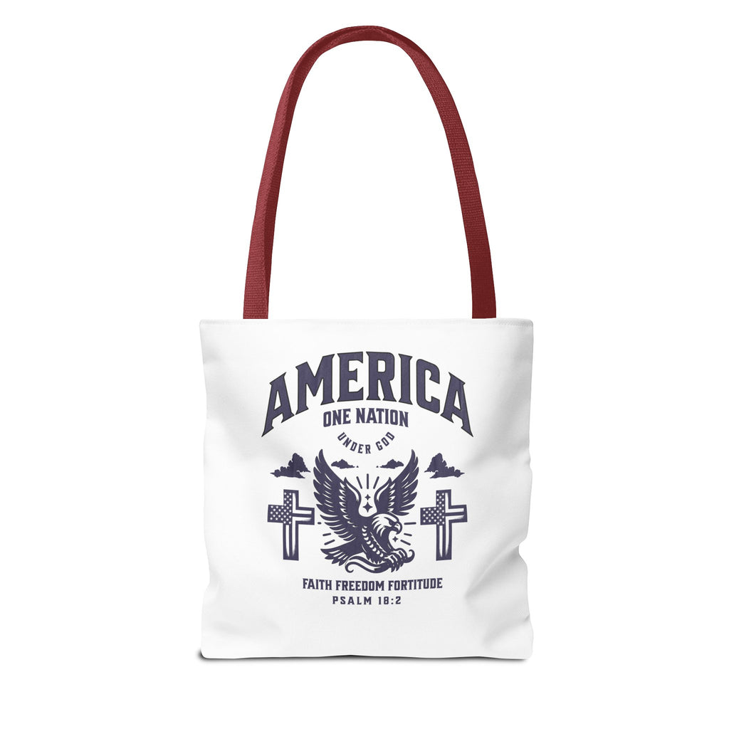 ⭐ America Faith Tote Bag – Bold Patriotic & Faith Statement