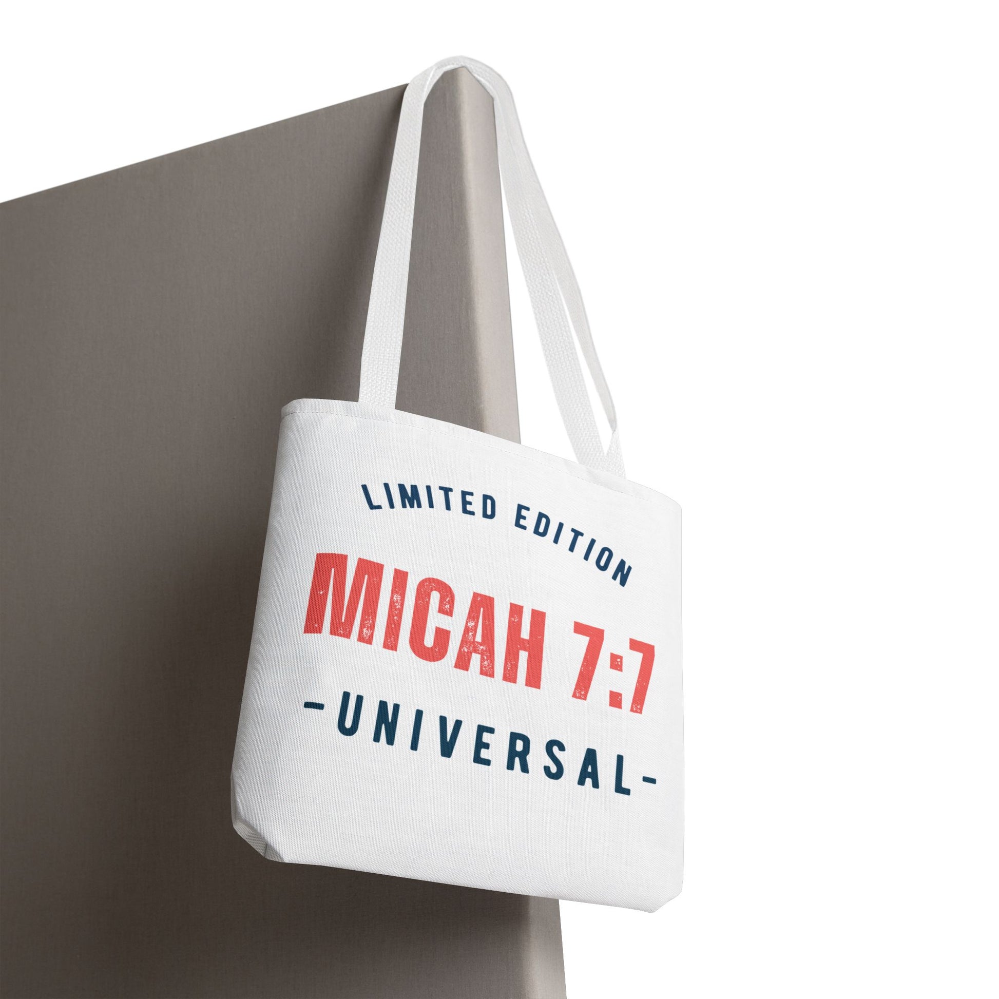Limited Edition Inspirational Tote Bag - Micah 7:1, Motivational Carryall, Christian Gift, Everyday Tote, Reusable Shopping Bag