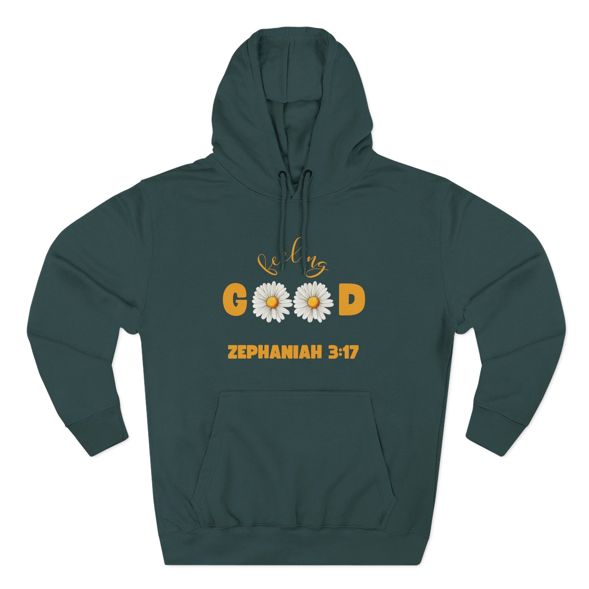 Inspirational Floral Hoodie with Zephaniah 3:17, Cozy Fleece Sweatshirt, Faith Apparel, Gift for Her, Spring Fashion, Bible Verse Clothing