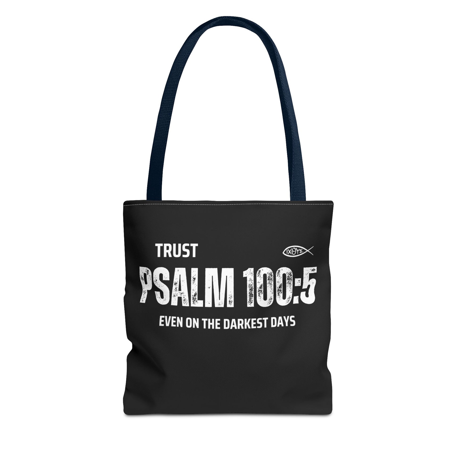 Trust Psalm 100:5 Inspirational Tote Bag, Motivational Shopping Bag, Faith-Based Gift, Christian Bag, Everyday Use Tote