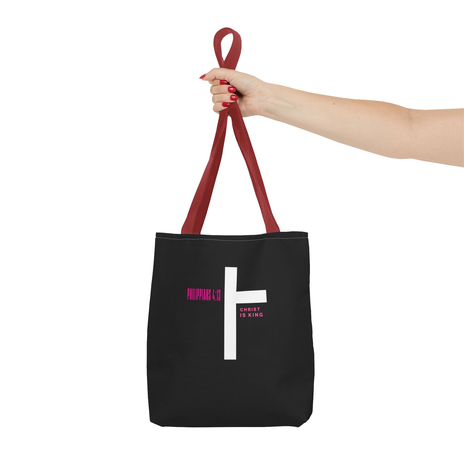 ⭐ Philippians 4:13 Tote Bag – Faith & Strength Statement Bag