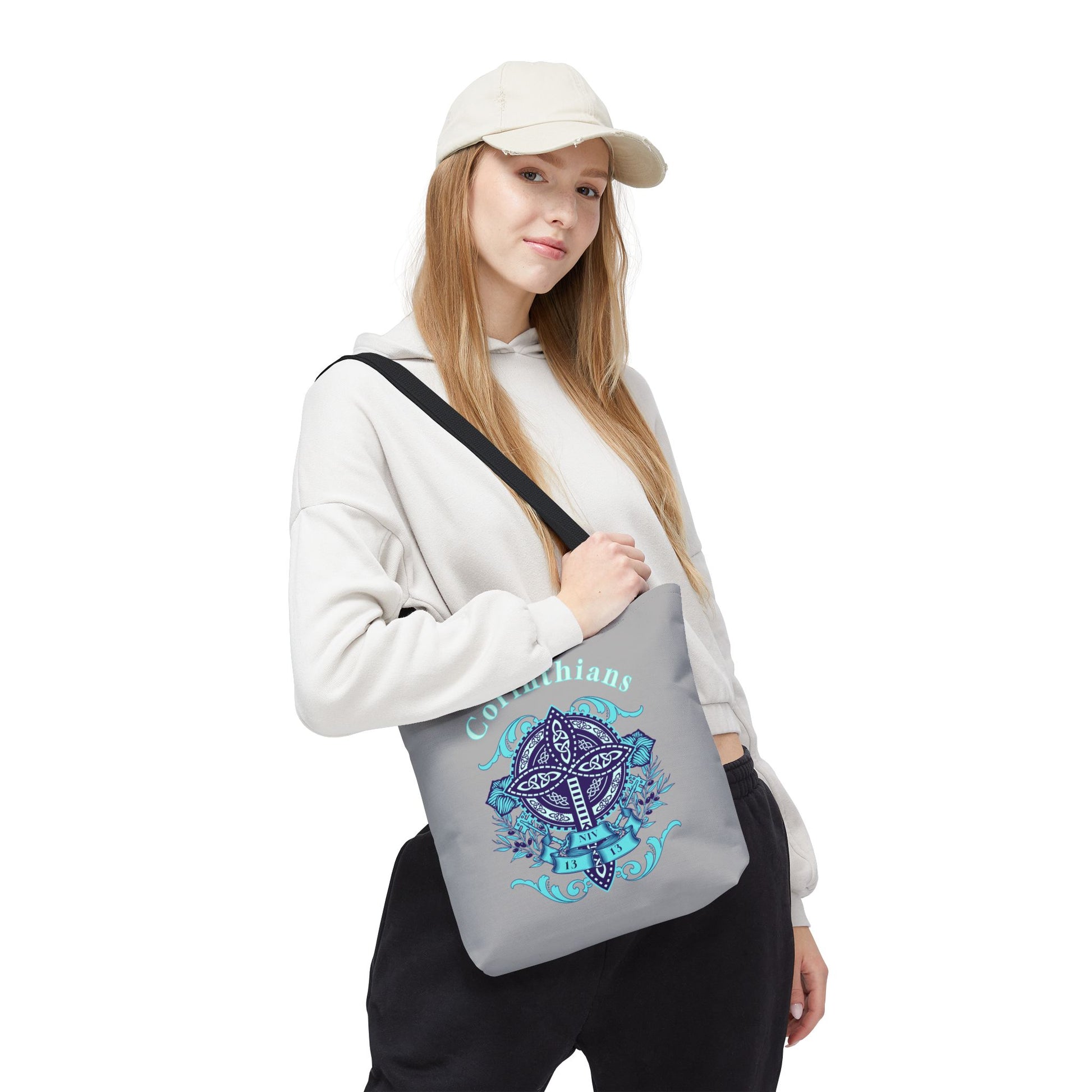 Spiritual Tote Bag with Cross Design | Christian Shoulder Bag, Inspirational Gift, Bible Verse Tote, Comfortable Everyday Use, [...]